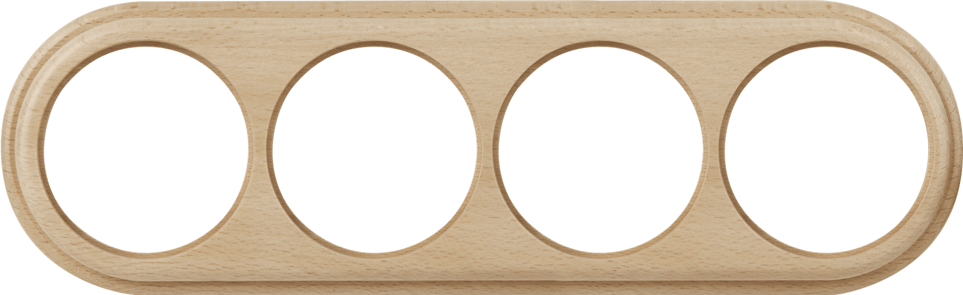 Werkel WL15-frame-04 / Рамка на 4 поста (светлый бук)