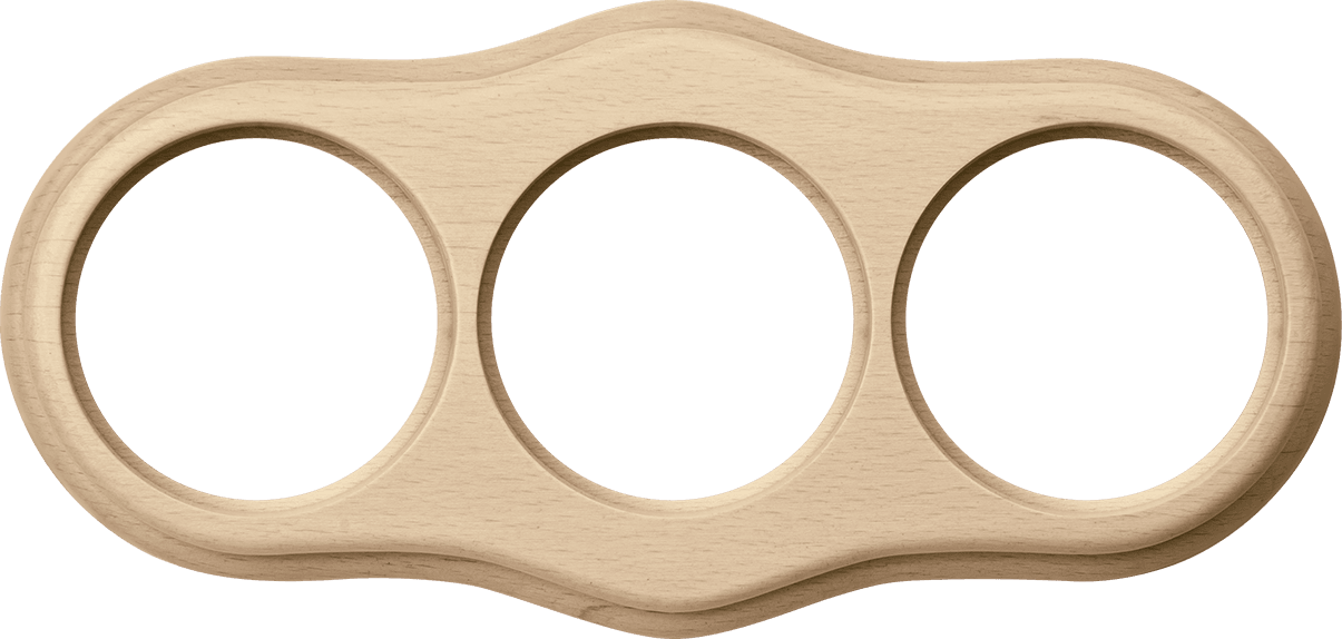 Werkel WL20-frame-03 / Рамка на 3 поста (светлый бук)