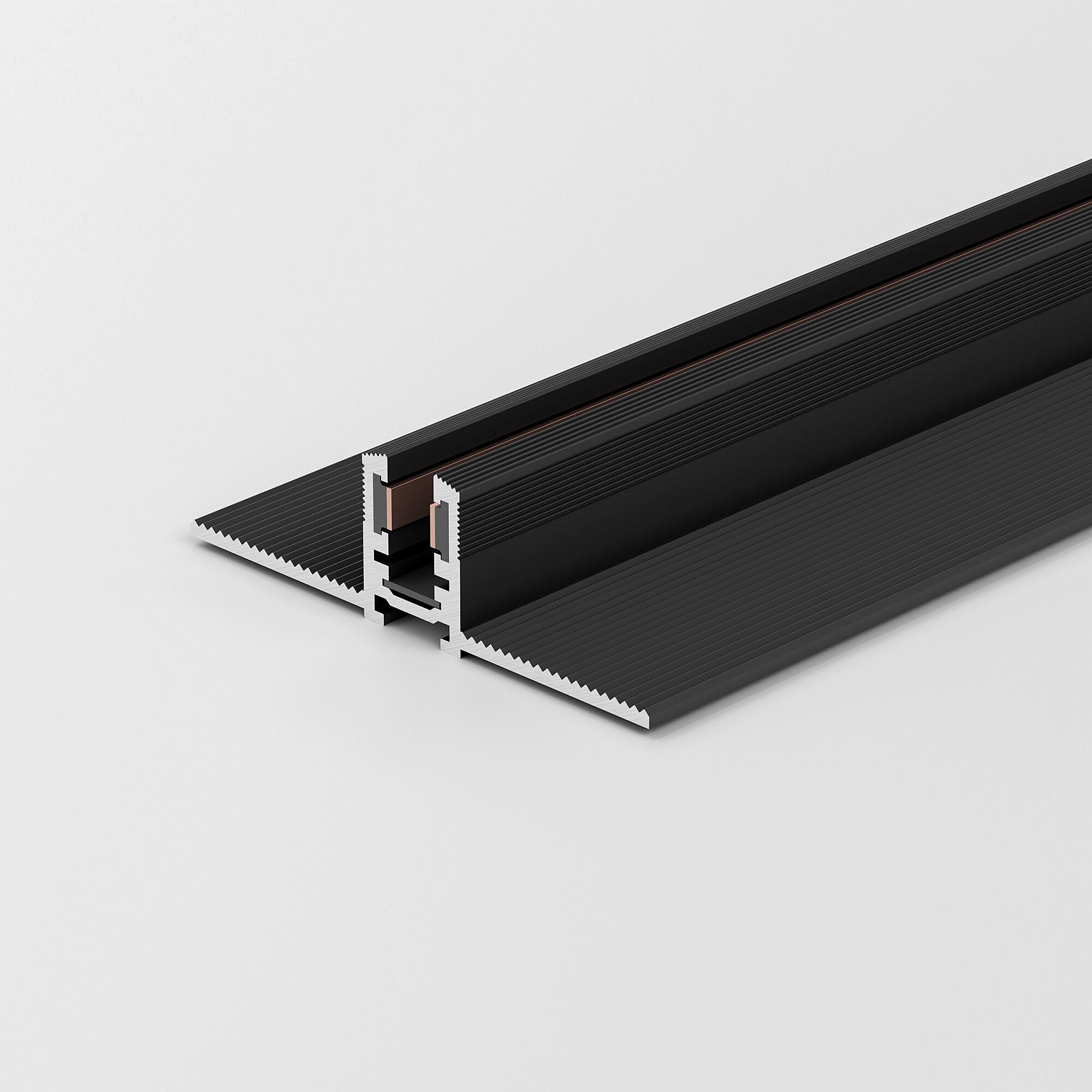 Шинопровод Elektrostandard Mini Magnetic Mini Magnetic Шинопровод встраиваемый под ГКЛ 12,5 мм (черный) (2м) 85170/00