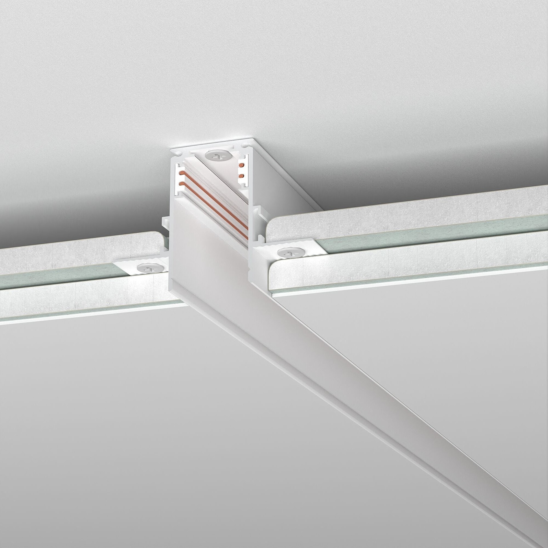 Шинопровод Elektrostandard Slim Magnetic Slim Magnetic Шинопровод встраиваемый под ГКЛ 9,5мм (белый) (3м) 85210/00