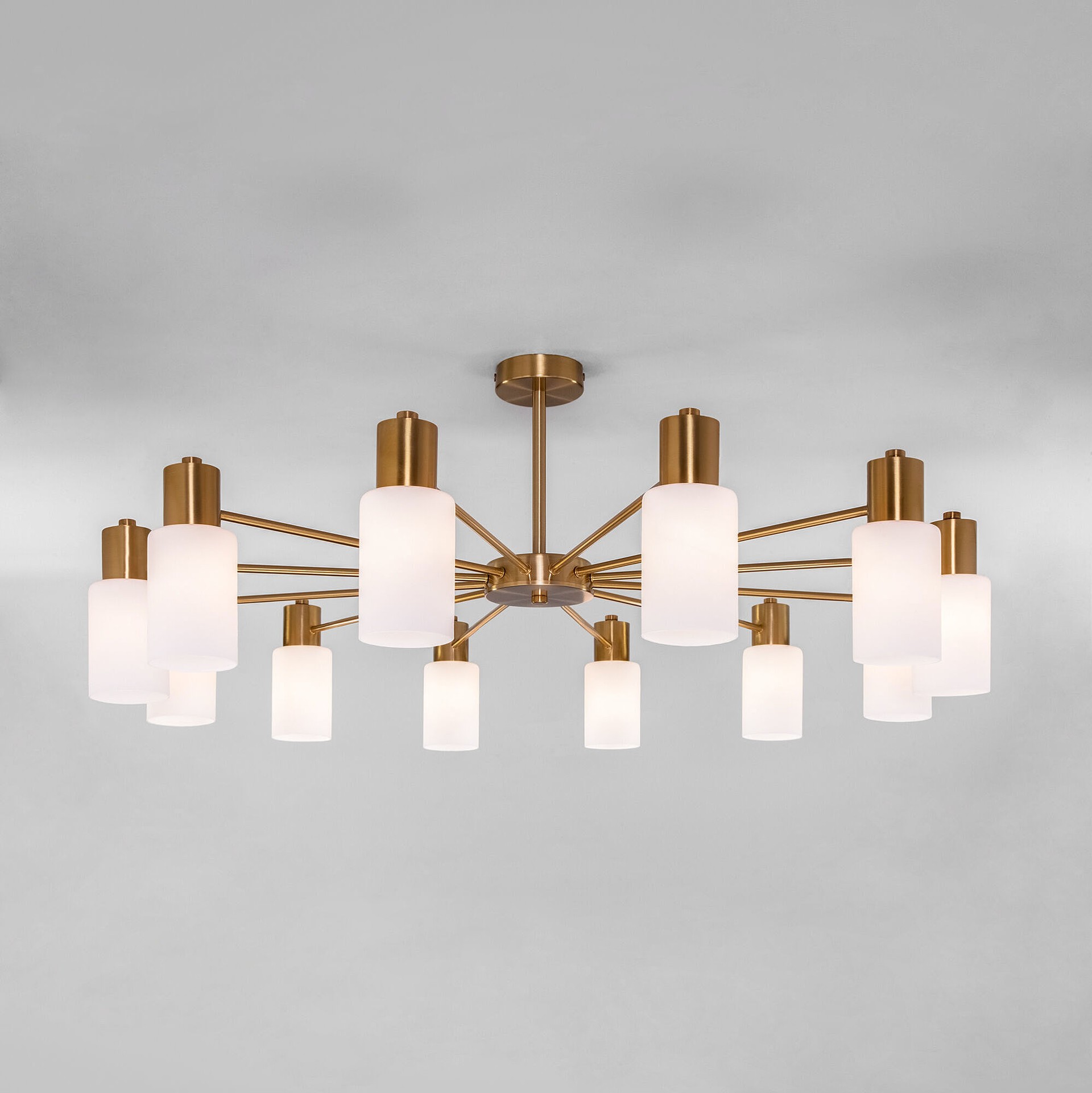 Потолочная люстра Eurosvet Vegga 70160/12 латунь Smart