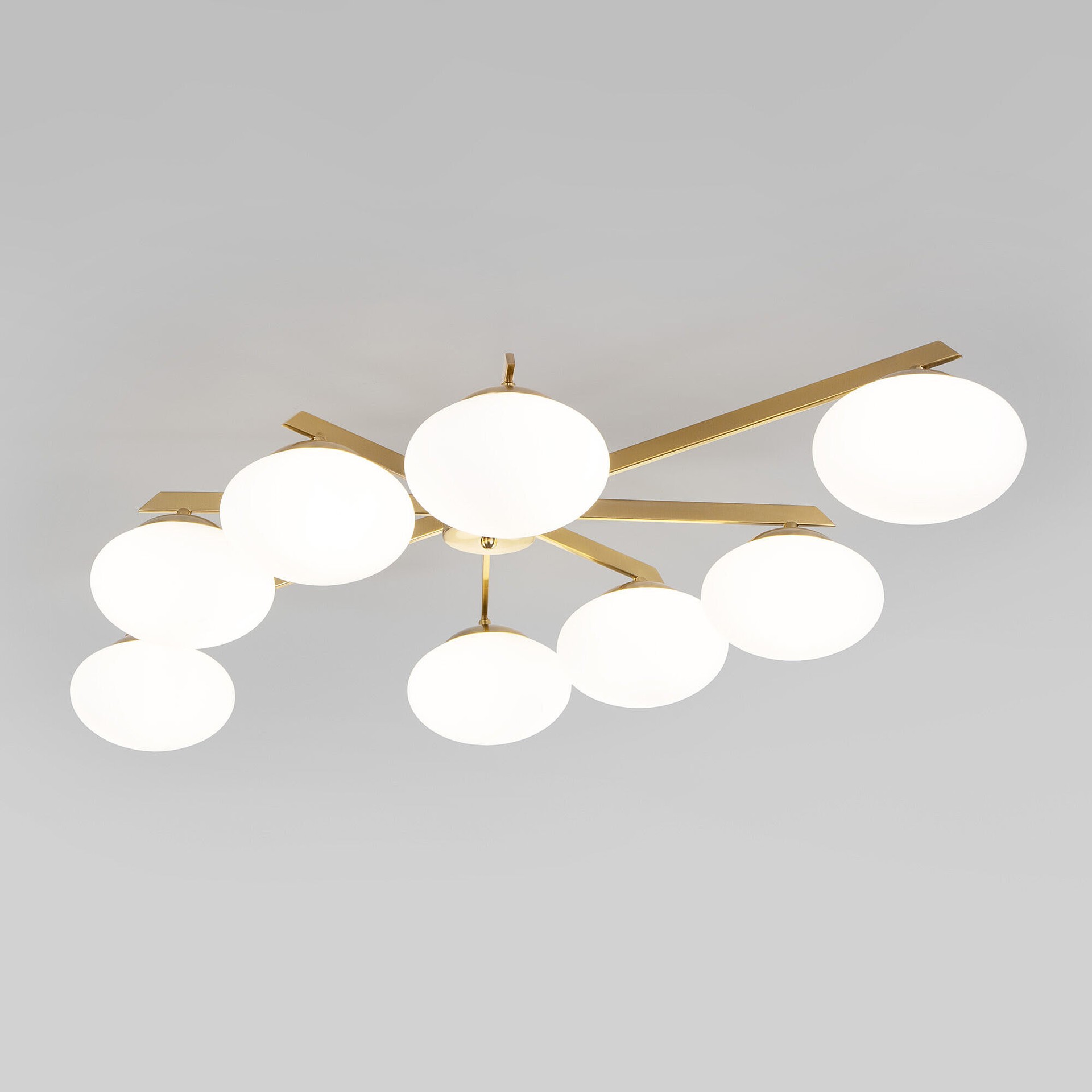 Потолочная люстра Eurosvet Opaline 70220/8 латунь Smart