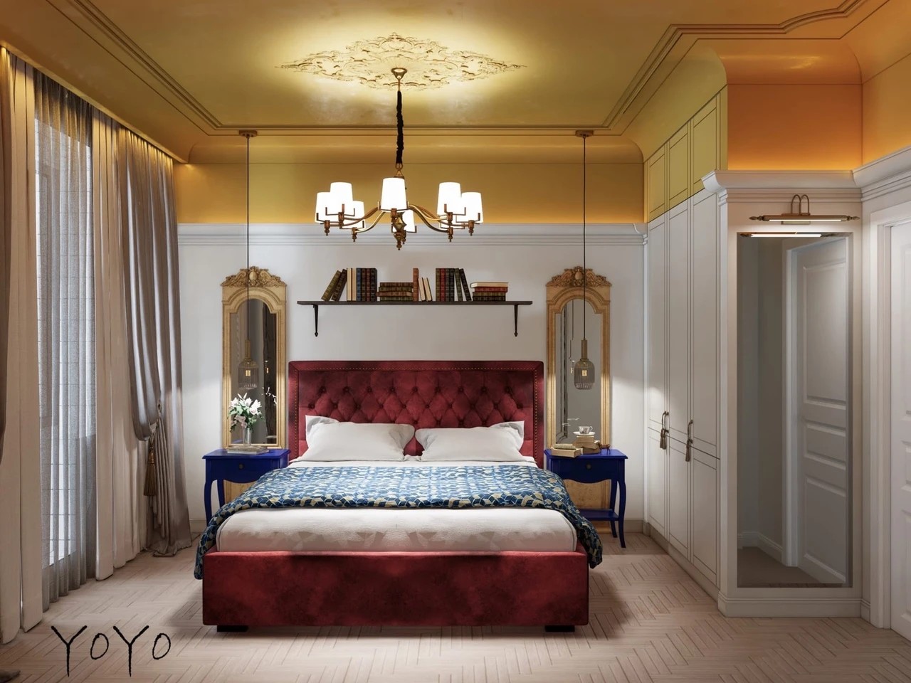 Спальня в проекте «Малоохтинский»