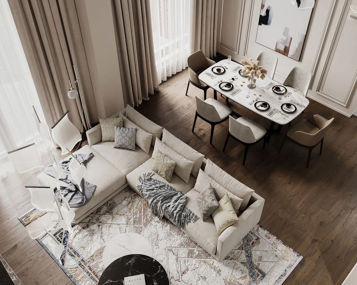 Двухуровневые апартаменты 156 кв.м. в Санкт-Петербурге