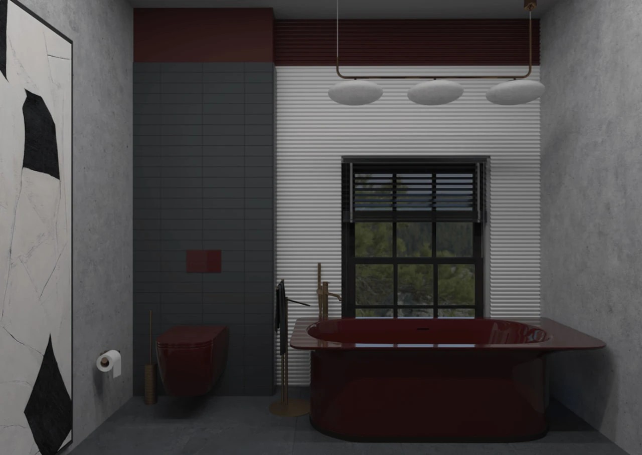 ДИЗАЙН ИНТЕРЬЕРА САНУЗЛА В ЗАГОРОДНОМ ДОМЕ