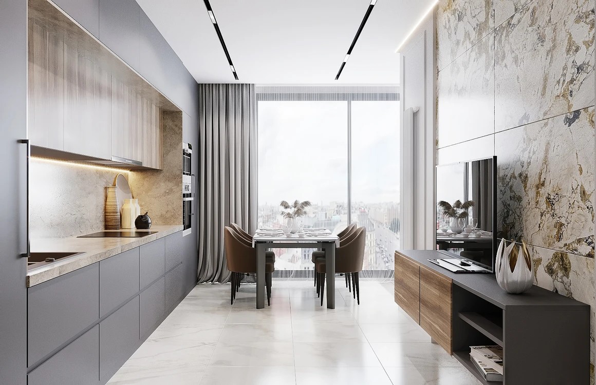 Кухня - гостиная на Оптиков