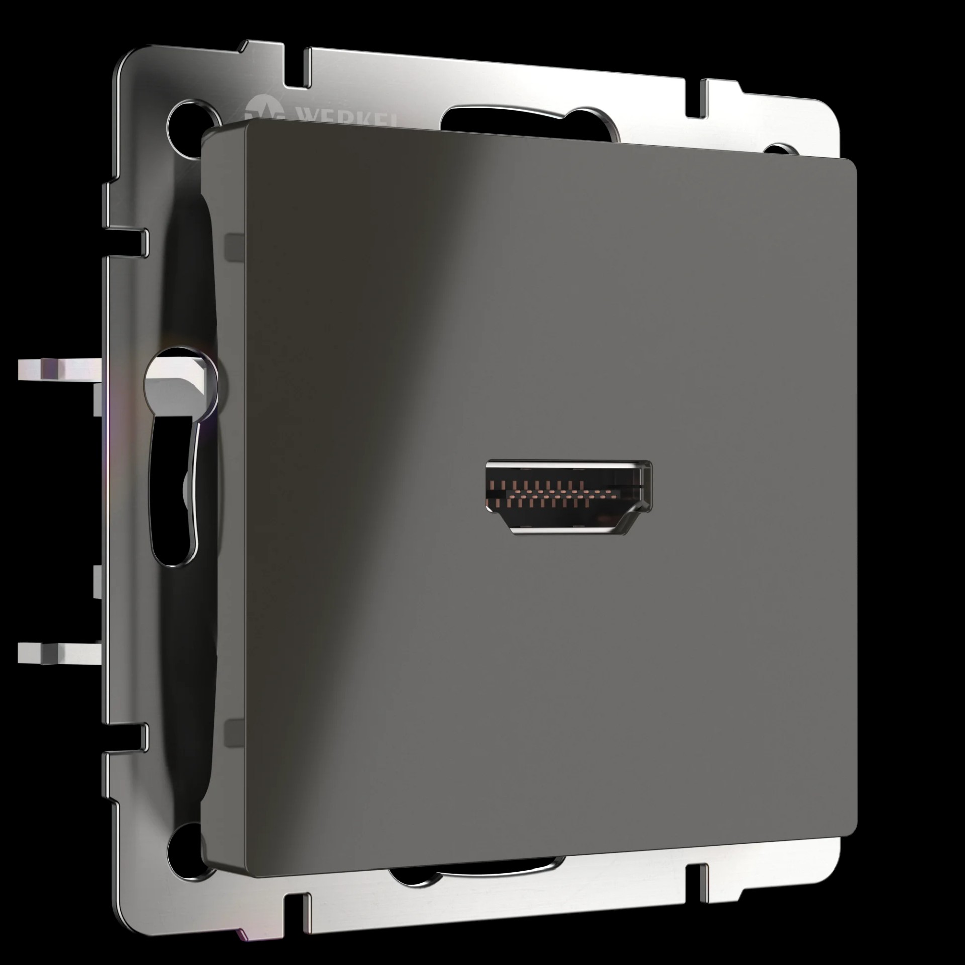 Розетка Werkel WL07-60-11/ Розетка HDMI (серо-коричневый)