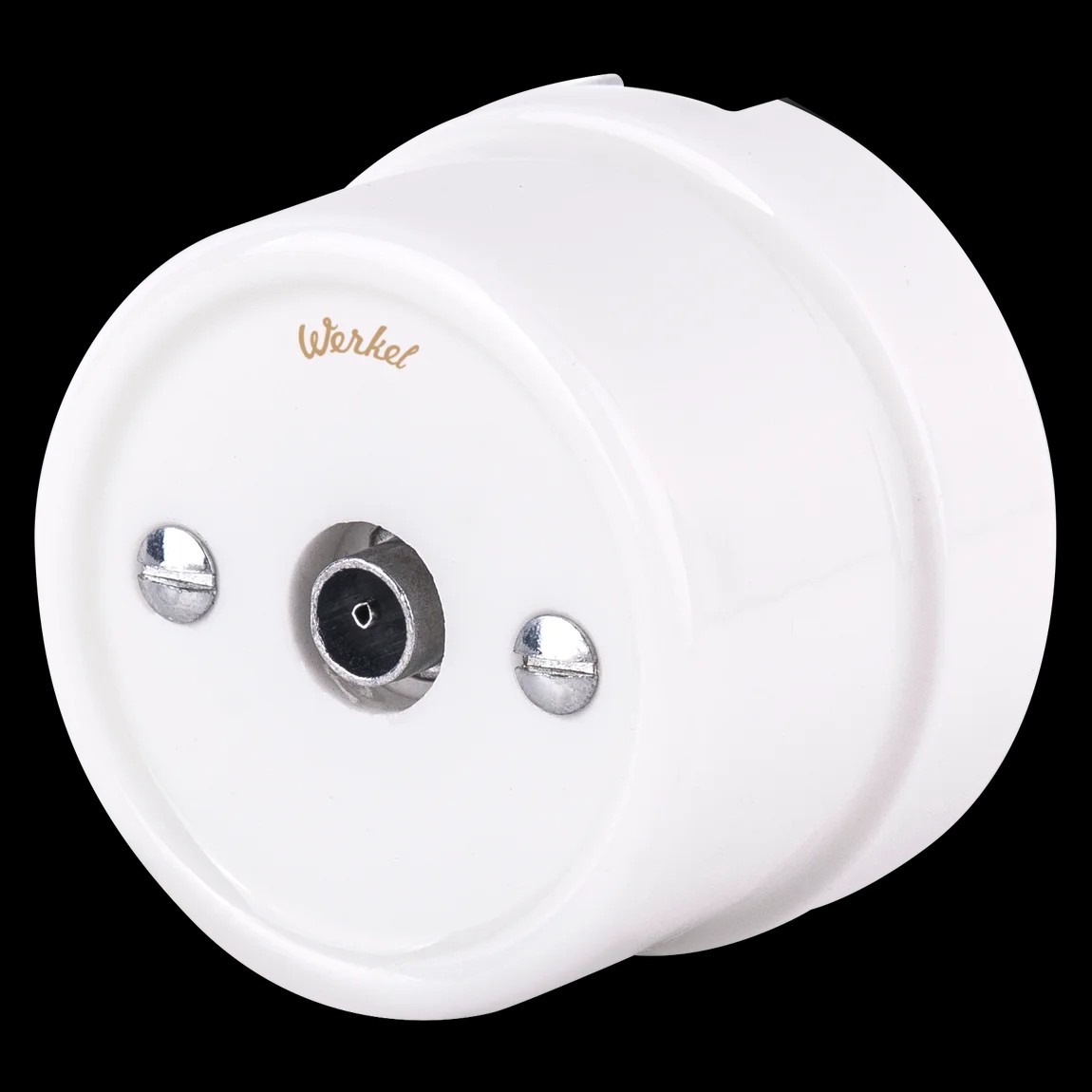 Розетка Werkel WL18-02-05/ ТВ розетка (белая) Ретро