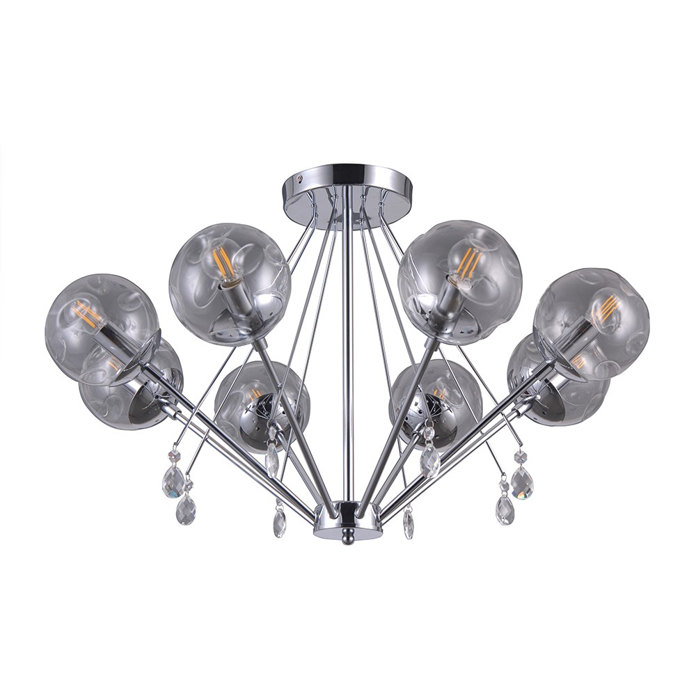 Потолочная люстра Lumien Hall Юнас 4029/8P-CR-CL