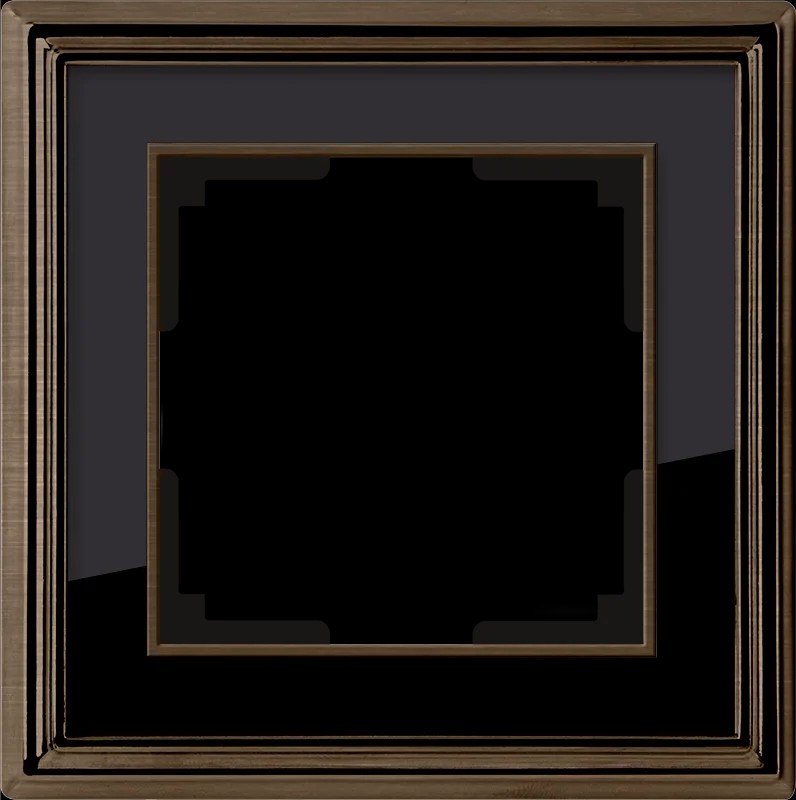 Рамка Werkel Palacio бронза/черный WL17-Frame-01/ Рамка на 1 пост (бронза/черный)