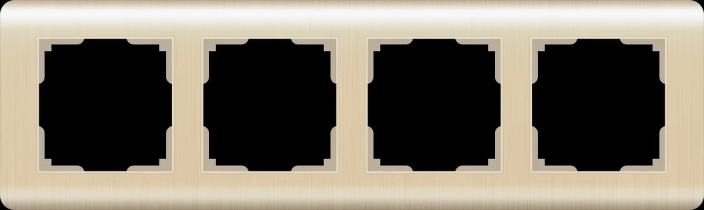 Рамка Werkel Stream WL12-Frame-04 / Рамка на 4 поста (шампань)