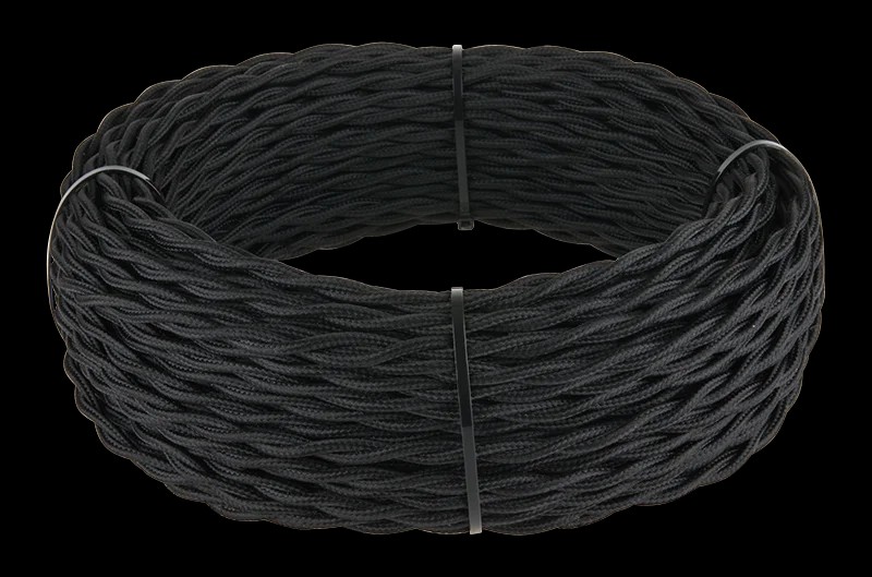 Werkel Ретро кабель витой 3х2,5 (черный)