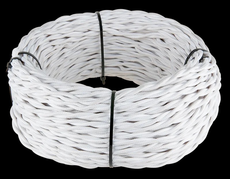 Werkel Ретро кабель витой 2х1,5 (белый)