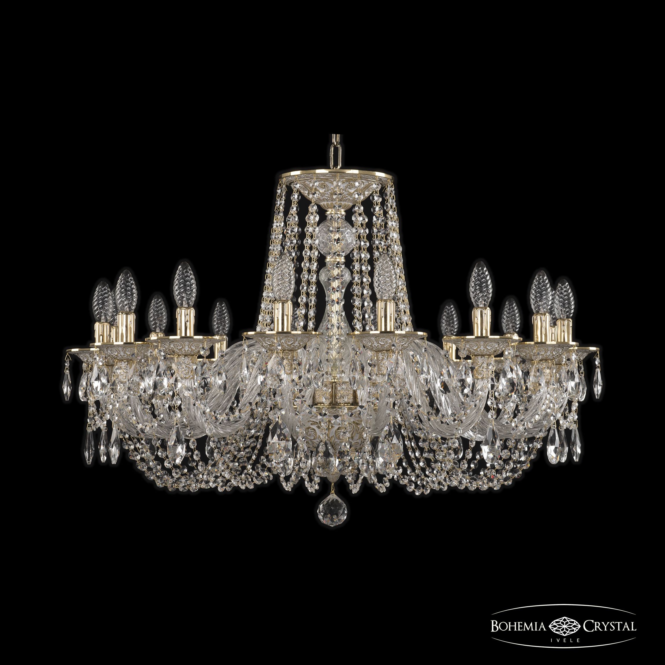 Подвесная хрустальная люстра 1602 Bohemia 16102/16/300 GW