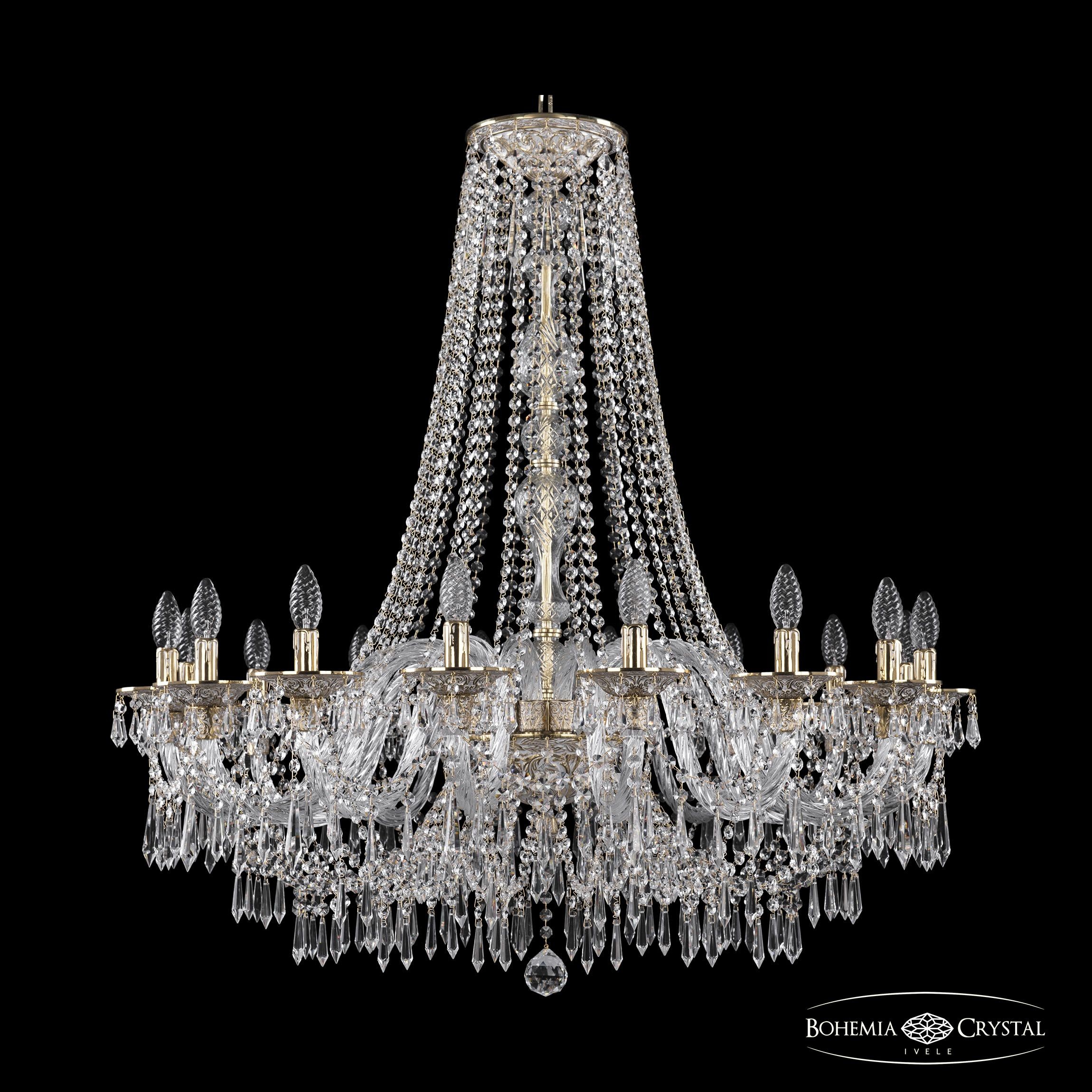 Подвесная хрустальная люстра 1603 Bohemia 16103/16/360/h-105 GW