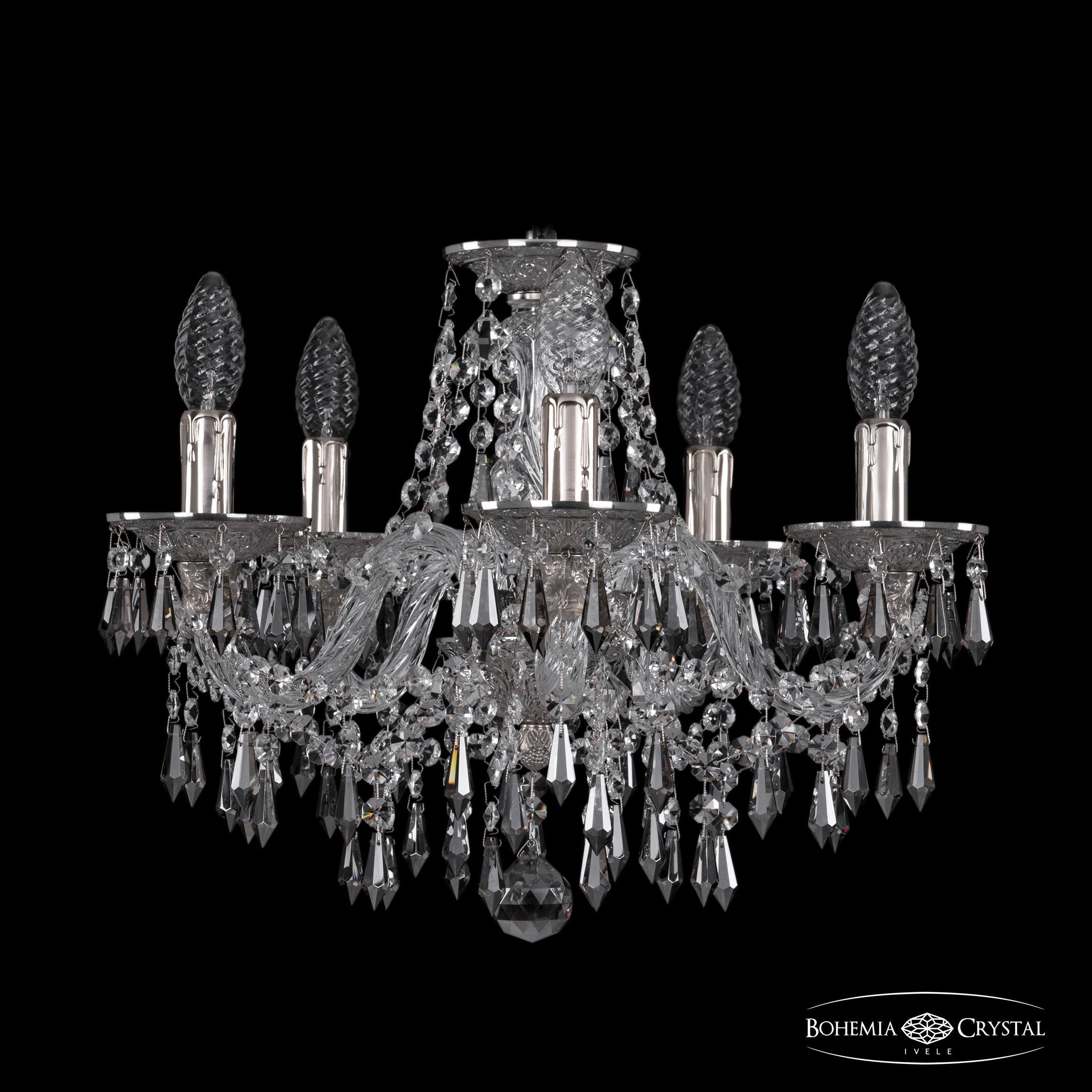 Подвесная хрустальная люстра 1603 Bohemia 16103/5/141 Ni K731