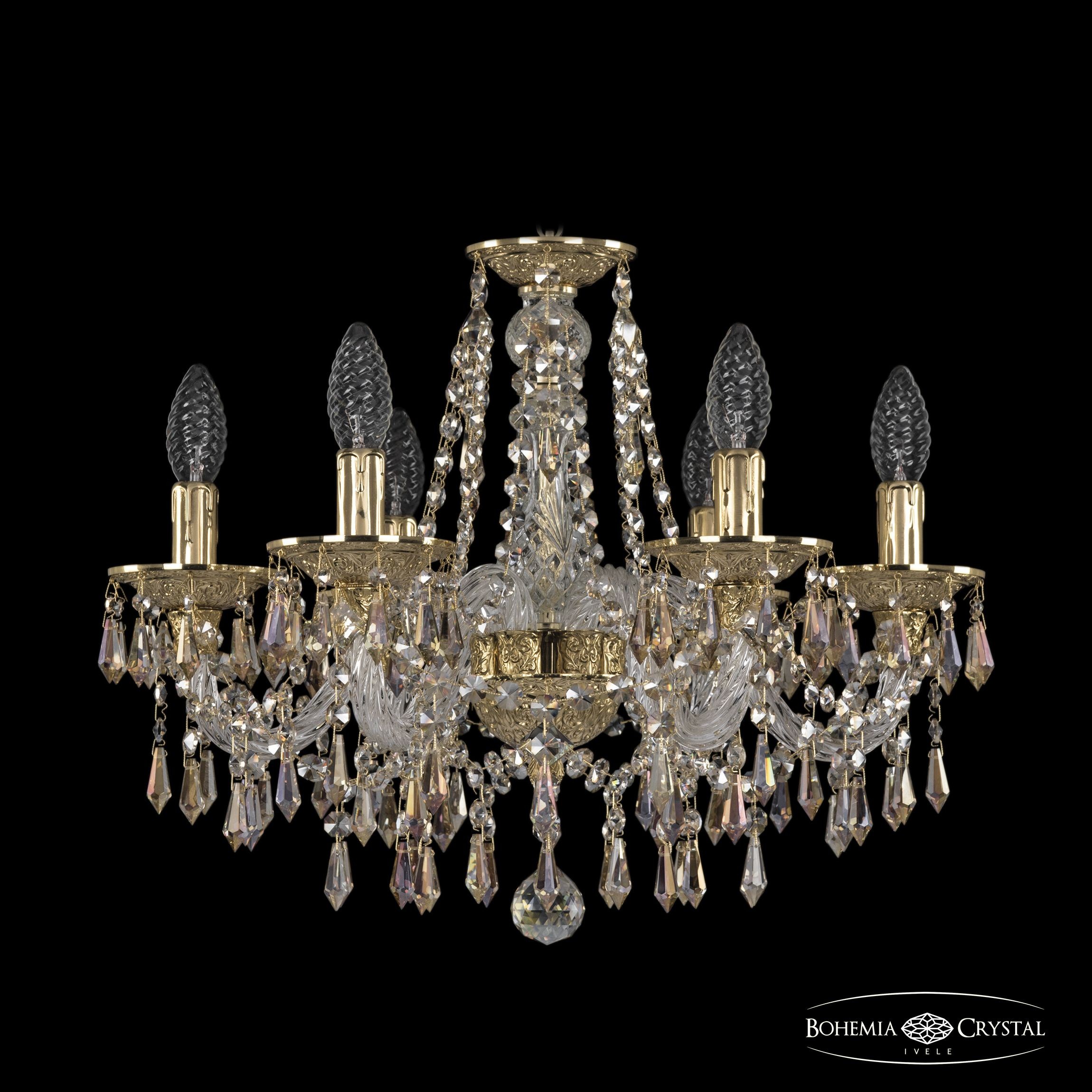 Подвесная хрустальная люстра 1603 Bohemia 16103/6/165 G R801