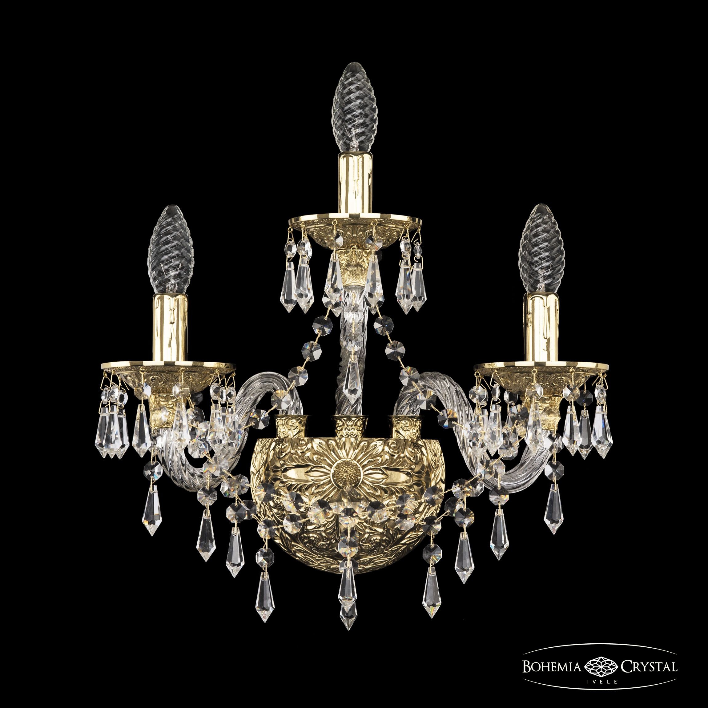 Настенное бра Bohemia 16103B/2+1/141 G