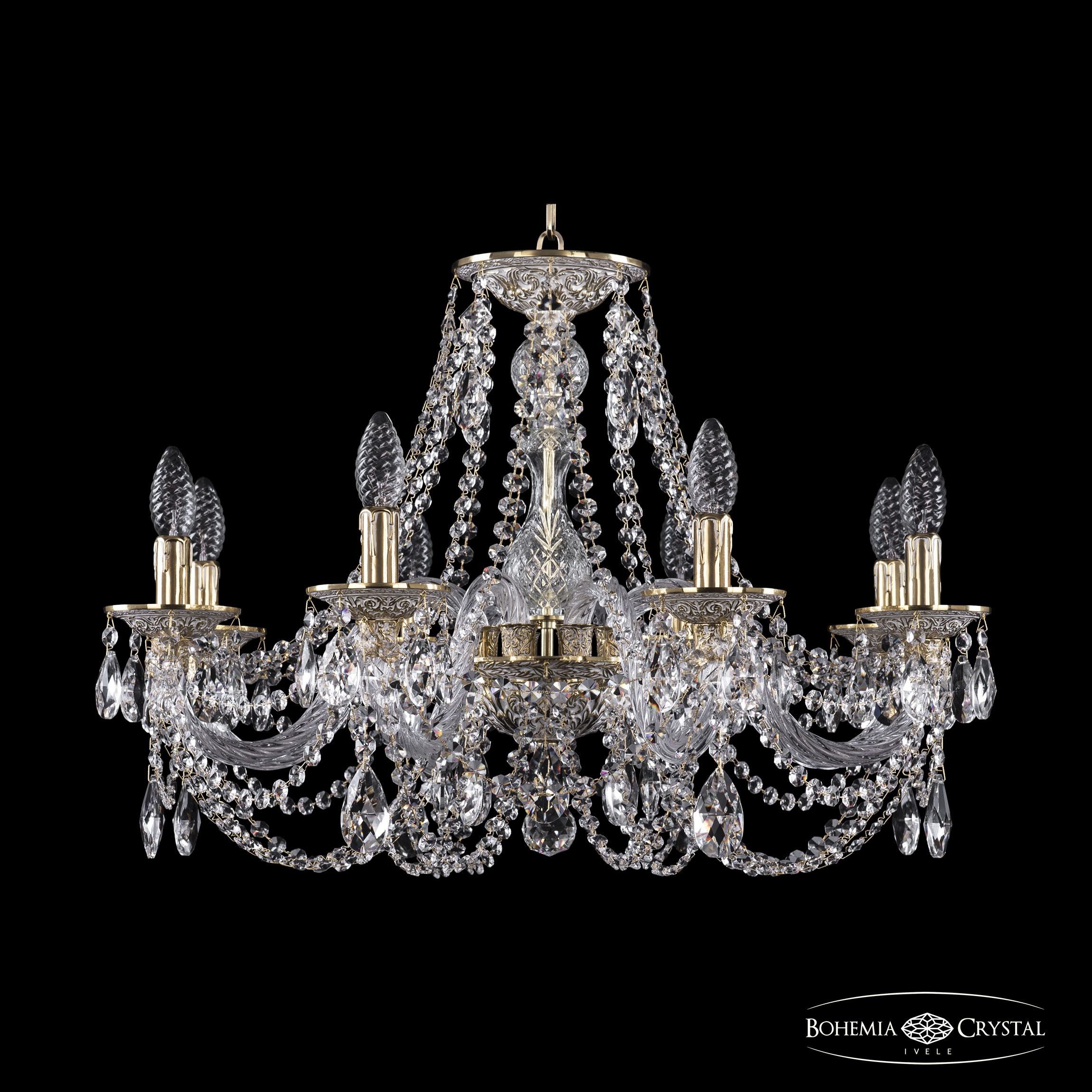 Подвесная хрустальная люстра 1606 Bohemia 16106/8/240 GW