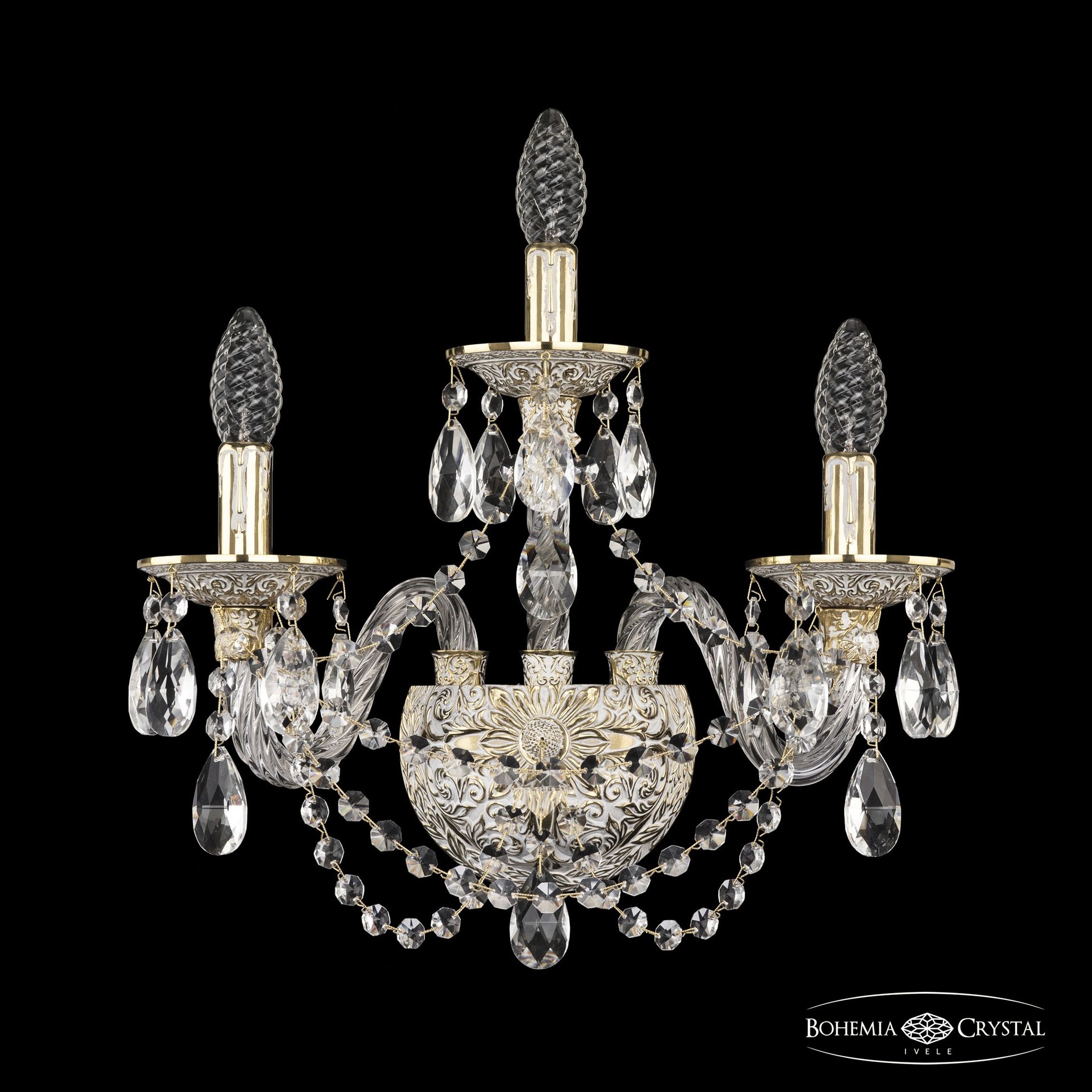 Настенное бра Bohemia 16106B/2+1/165 GW