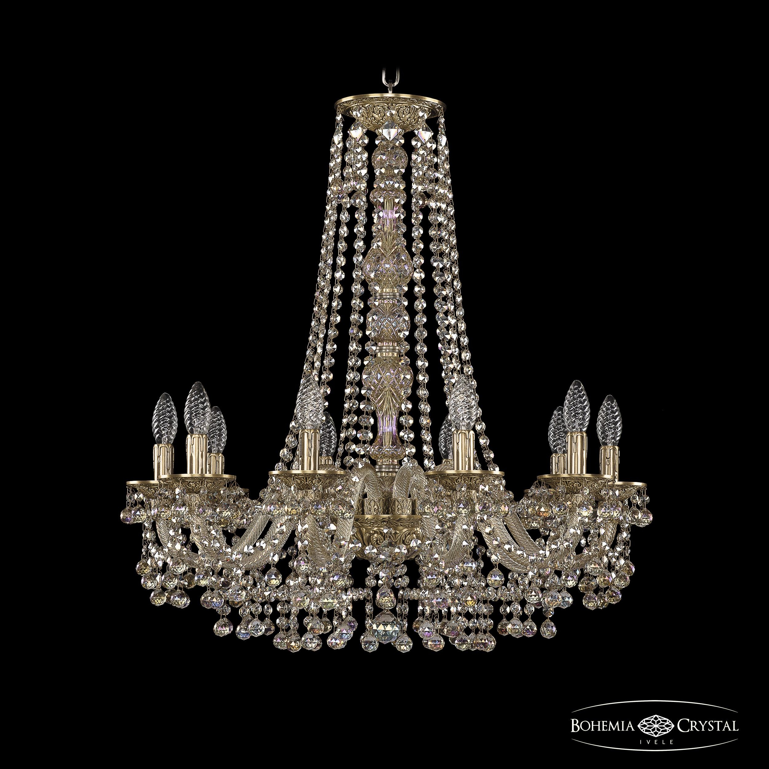 Подвесная хрустальная люстра 1609 Bohemia 16109/10/240/h-75 FP M801