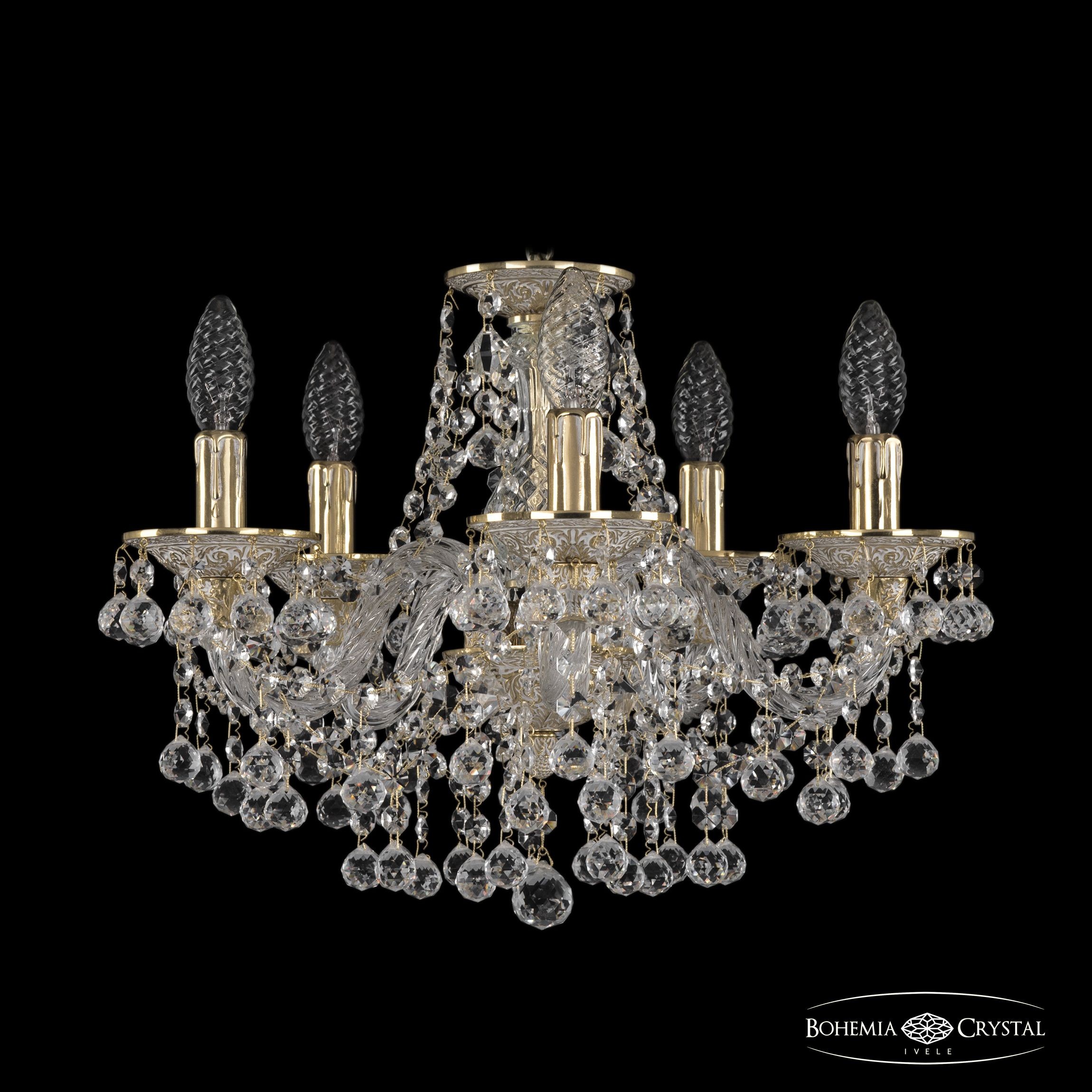 Подвесная хрустальная люстра 1609 Bohemia 16109/5/141 GW