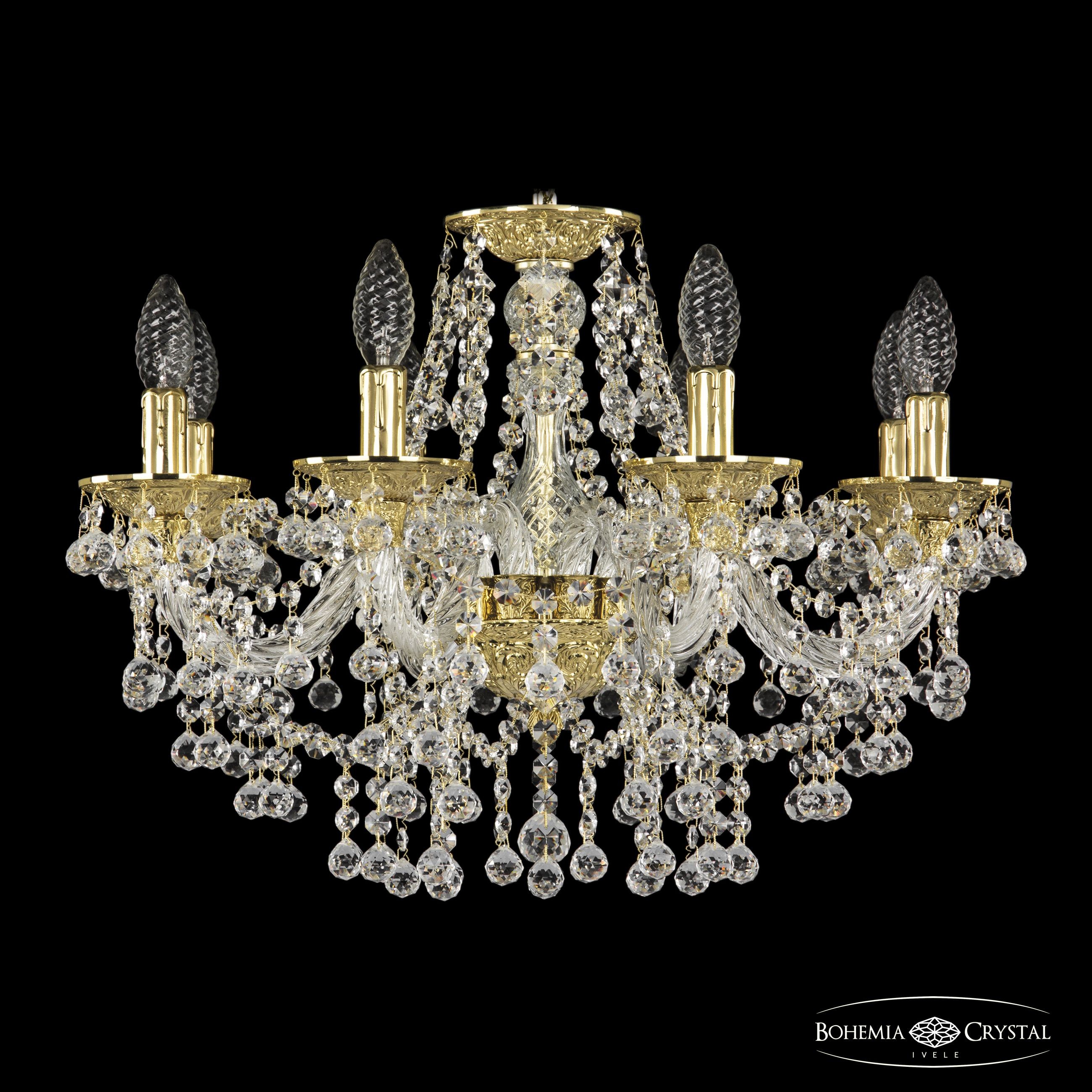 Подвесная хрустальная люстра 1609 Bohemia 16109/8/195 G