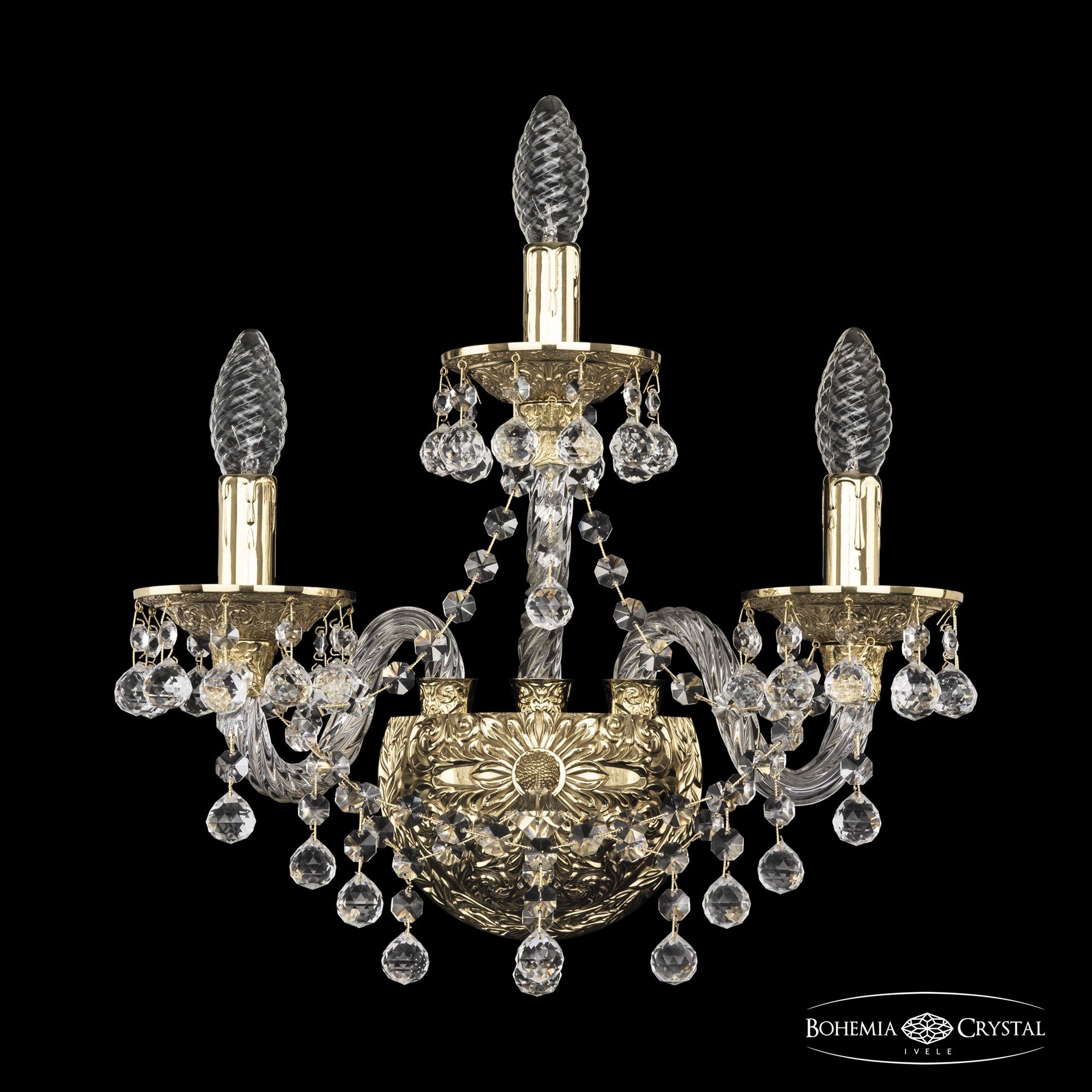 Настенное бра Bohemia 16109B/2+1/141 G