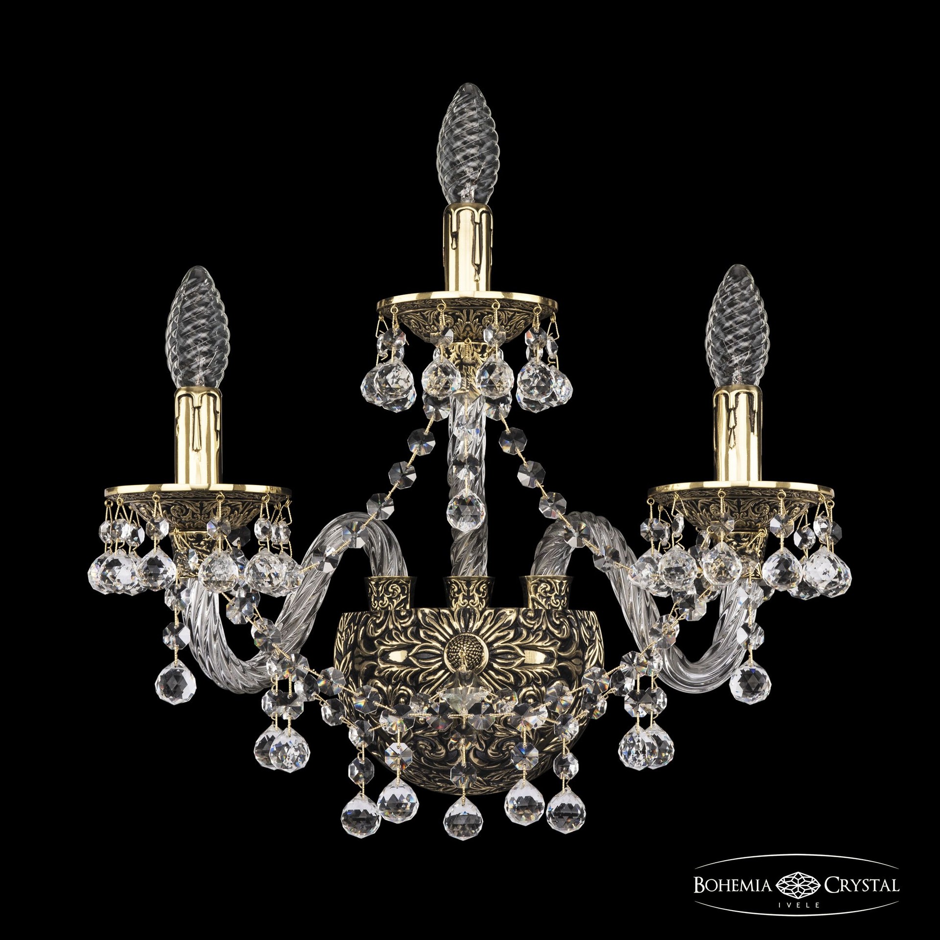 Настенное бра Bohemia 16109B/2+1/165 GB