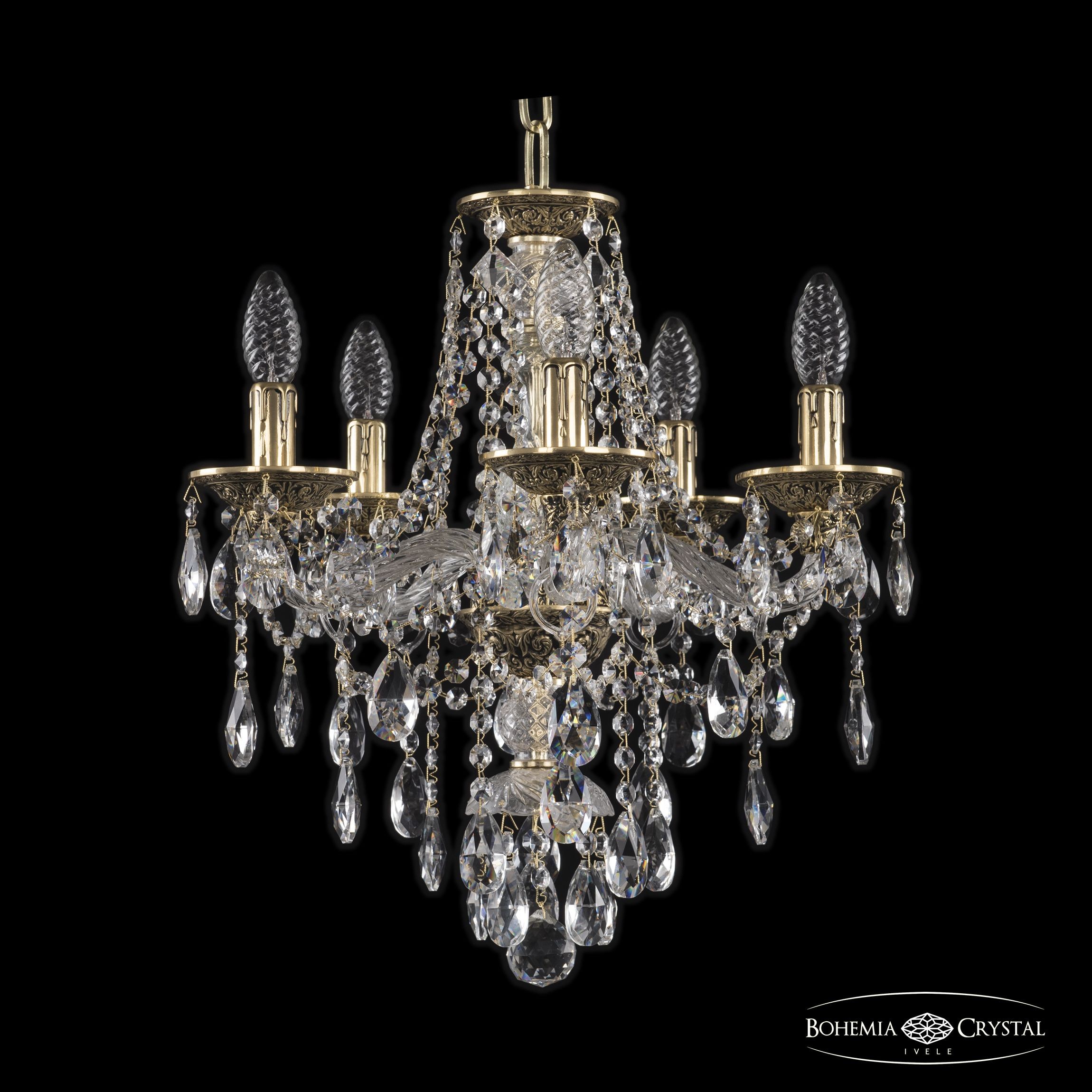 Подвесная хрустальная люстра 1615 Bohemia 16115/5/141 GB