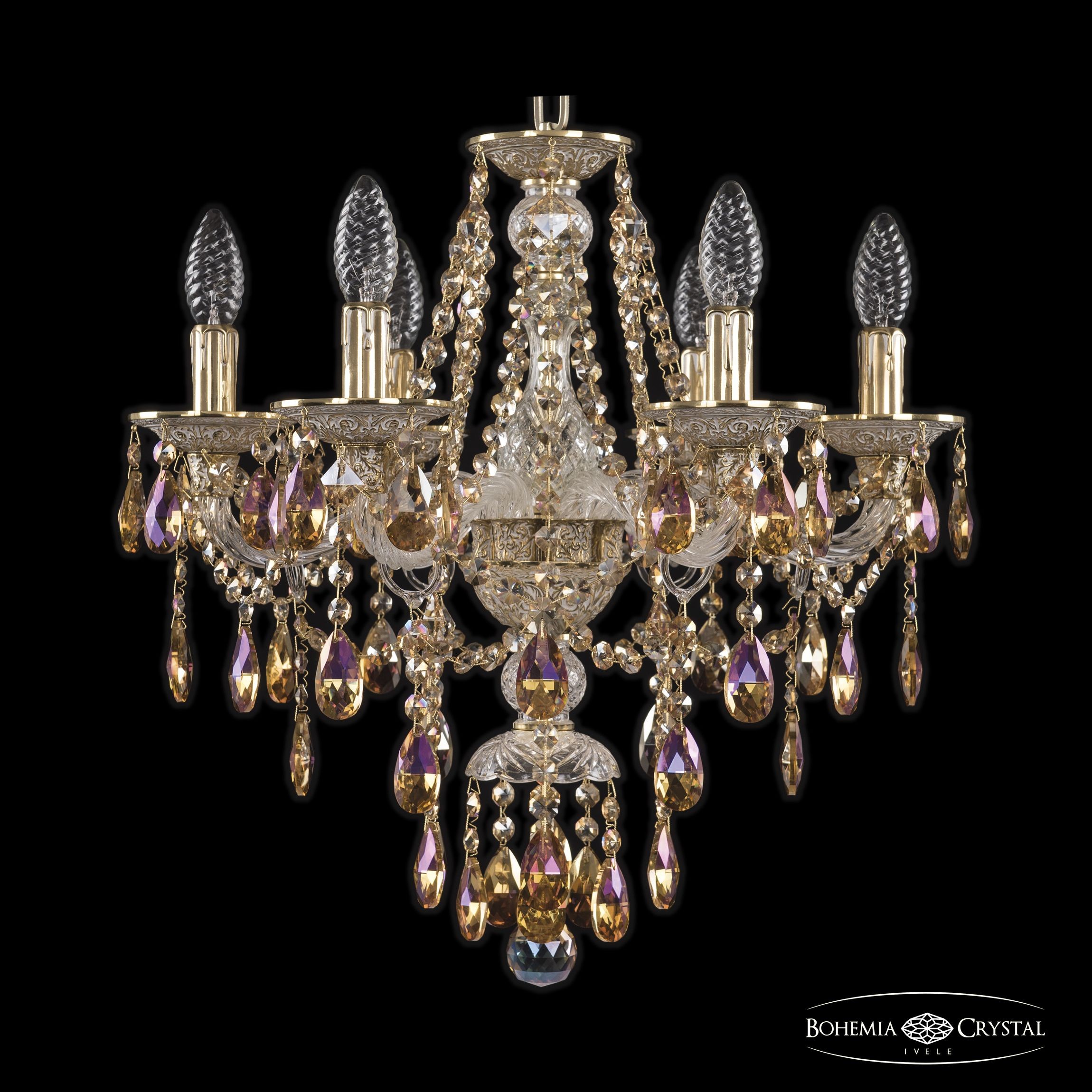 Подвесная хрустальная люстра 1615 Bohemia 16115/6/165 GW R777
