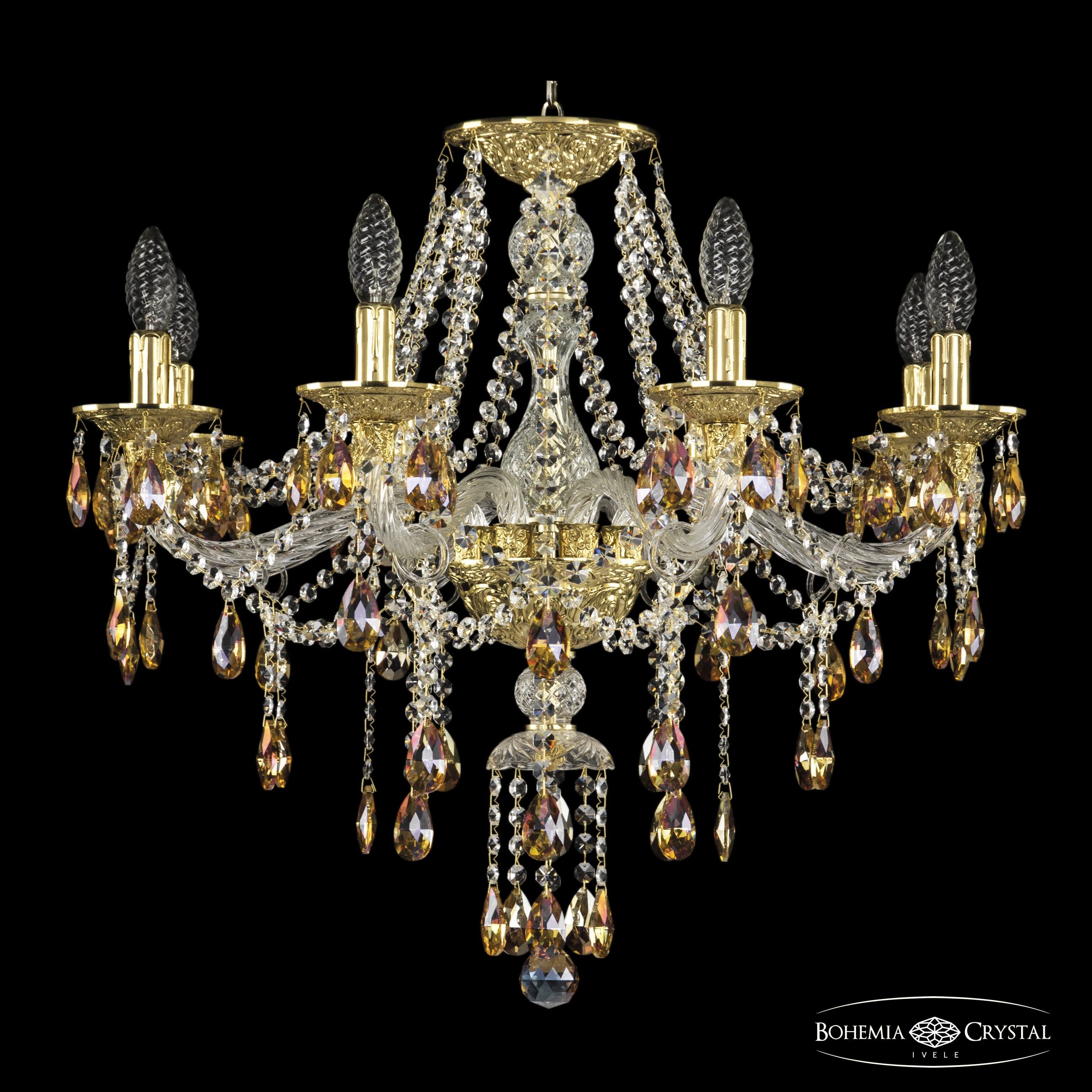 Подвесная хрустальная люстра 1615 Bohemia 16115/8/240 G K777