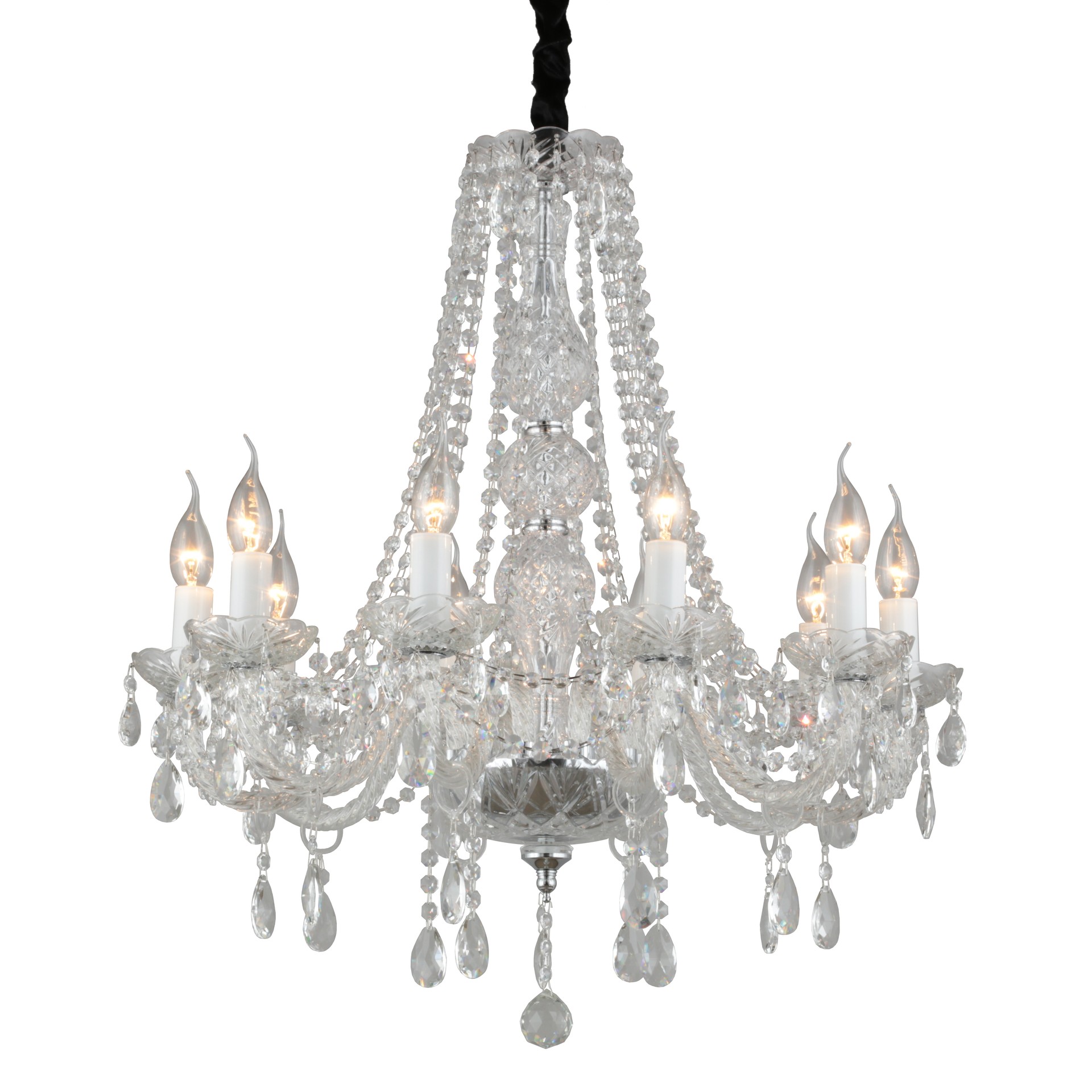 Подвесная хрустальная люстра Arona Omnilux OML-89403-10