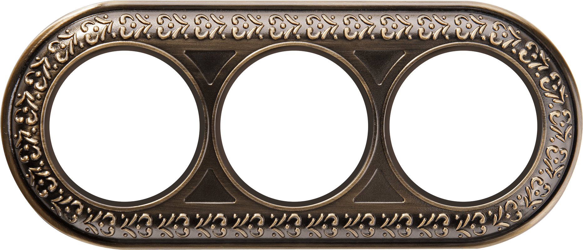 Werkel WL70-frame-03/ Рамка на 3 поста (бронза)