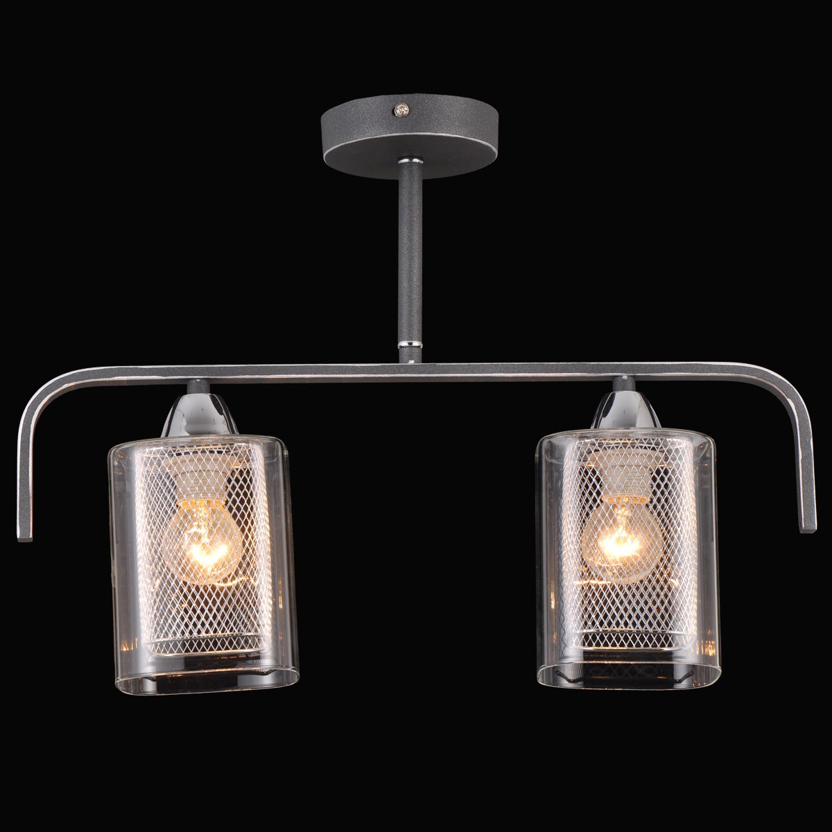 Потолочная люстра Natali Kovaltseva 75066 75066/2C STAIN SILVER