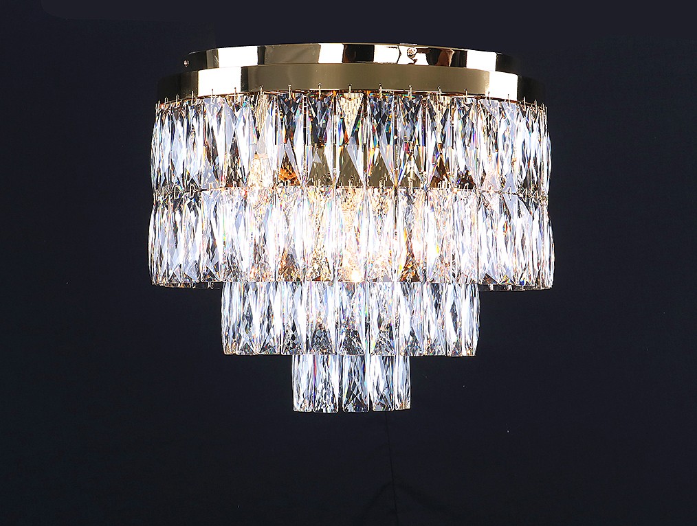 Потолочная хрустальная люстра Newport 10120 10128/PL gold