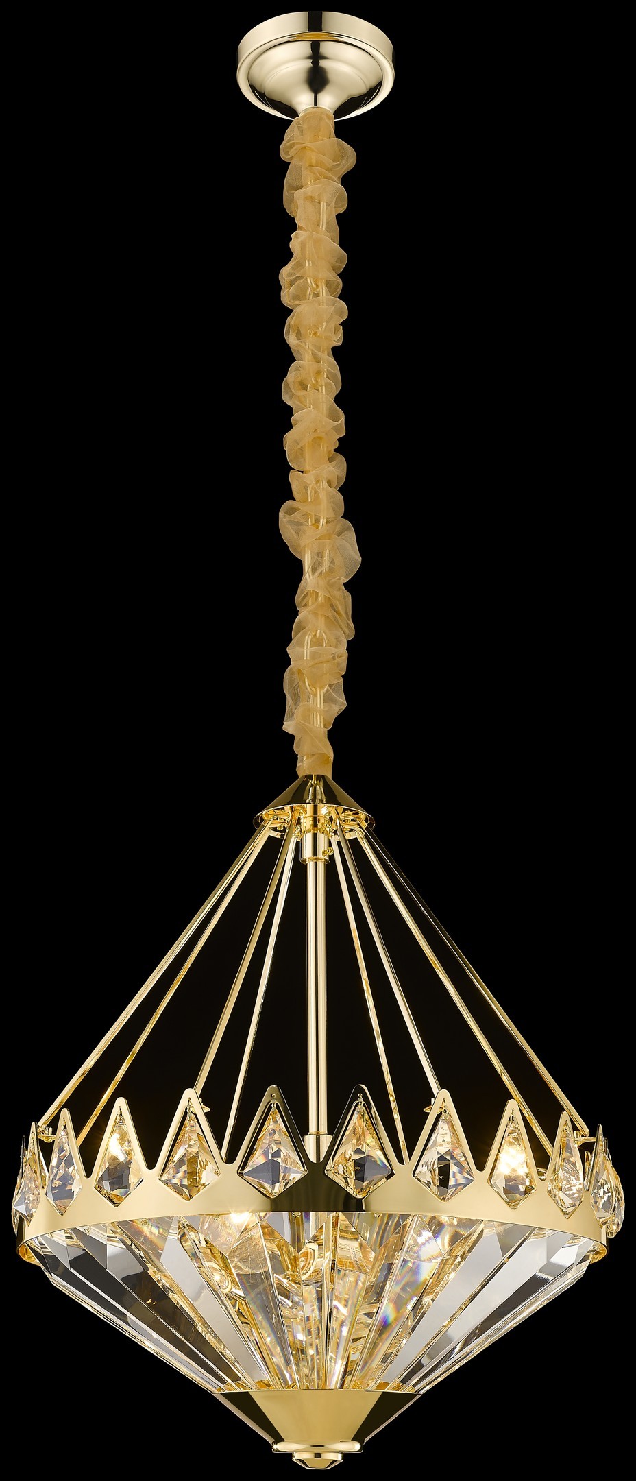 Подвесная хрустальная люстра Leoncia Wertmark WE146.08.303