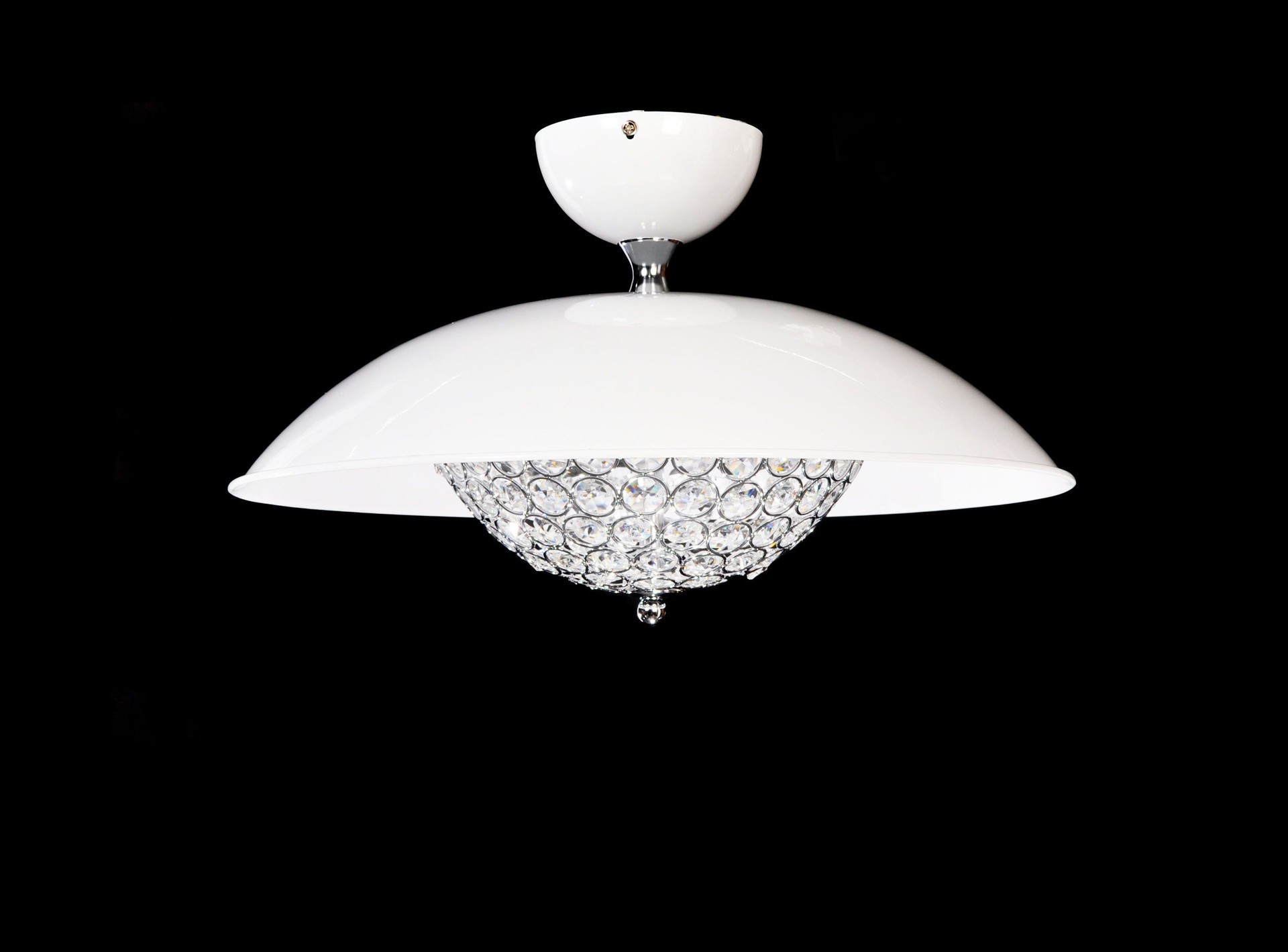 Потолочная светодиодная люстра Mezzaluna Lumina Deco LDC 1578-5 WT