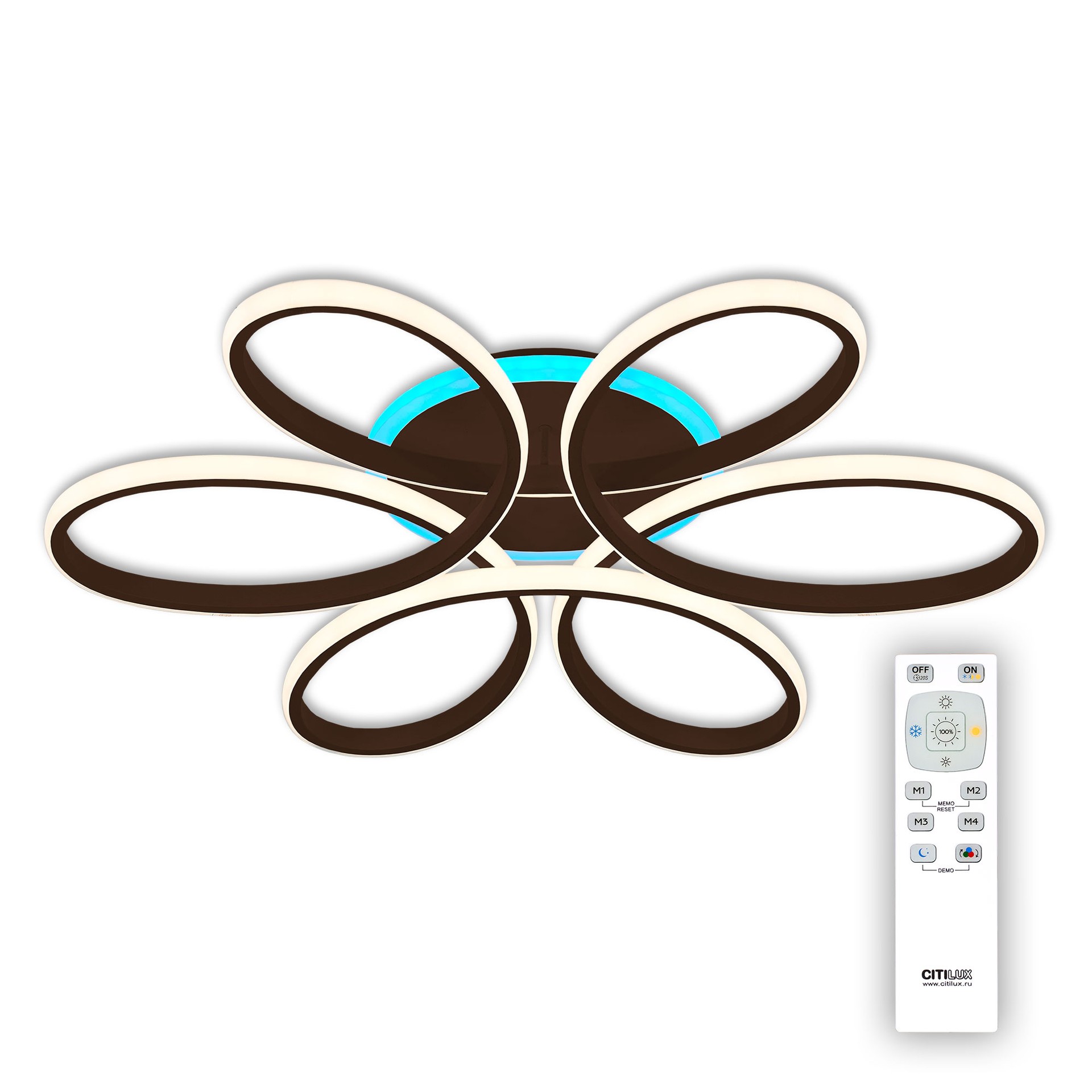 Потолочная люстра с пультом Сезар Citilux CL233175RGB