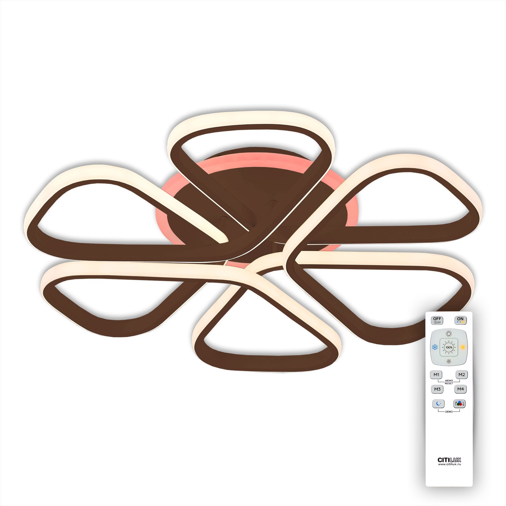 Потолочная люстра с пультом Сезар Citilux CL233255RGB