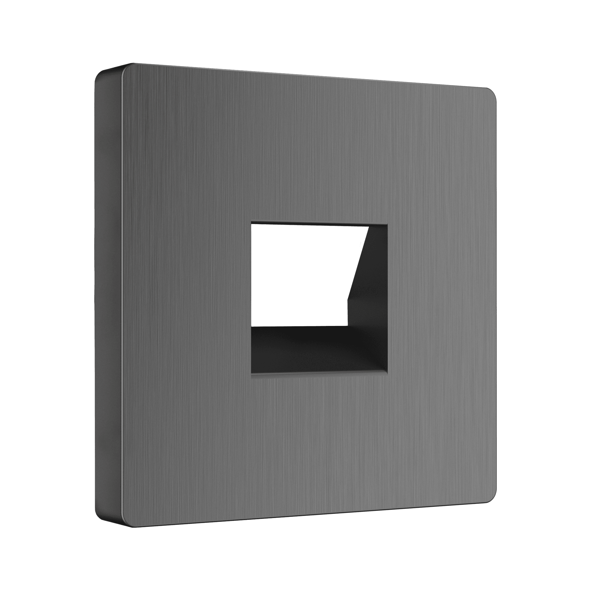 Werkel WL04-RJ-11-CP/ Накладка для телефонной розетки RJ11 (графит рифленый)