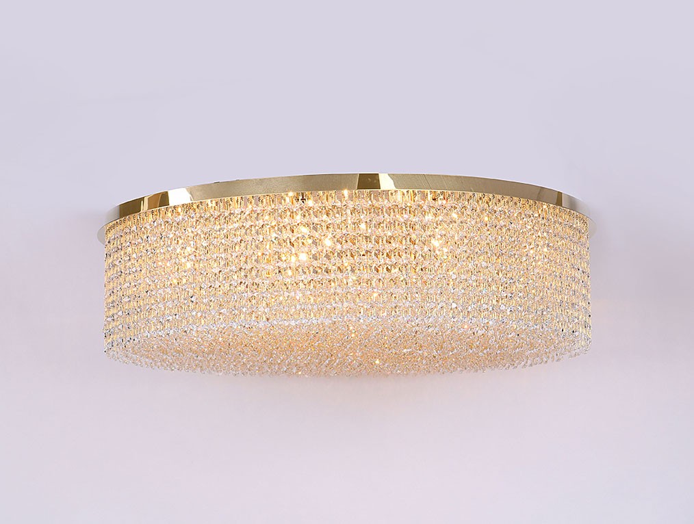 Потолочная хрустальная люстра Newport 10160 10168/PL gold