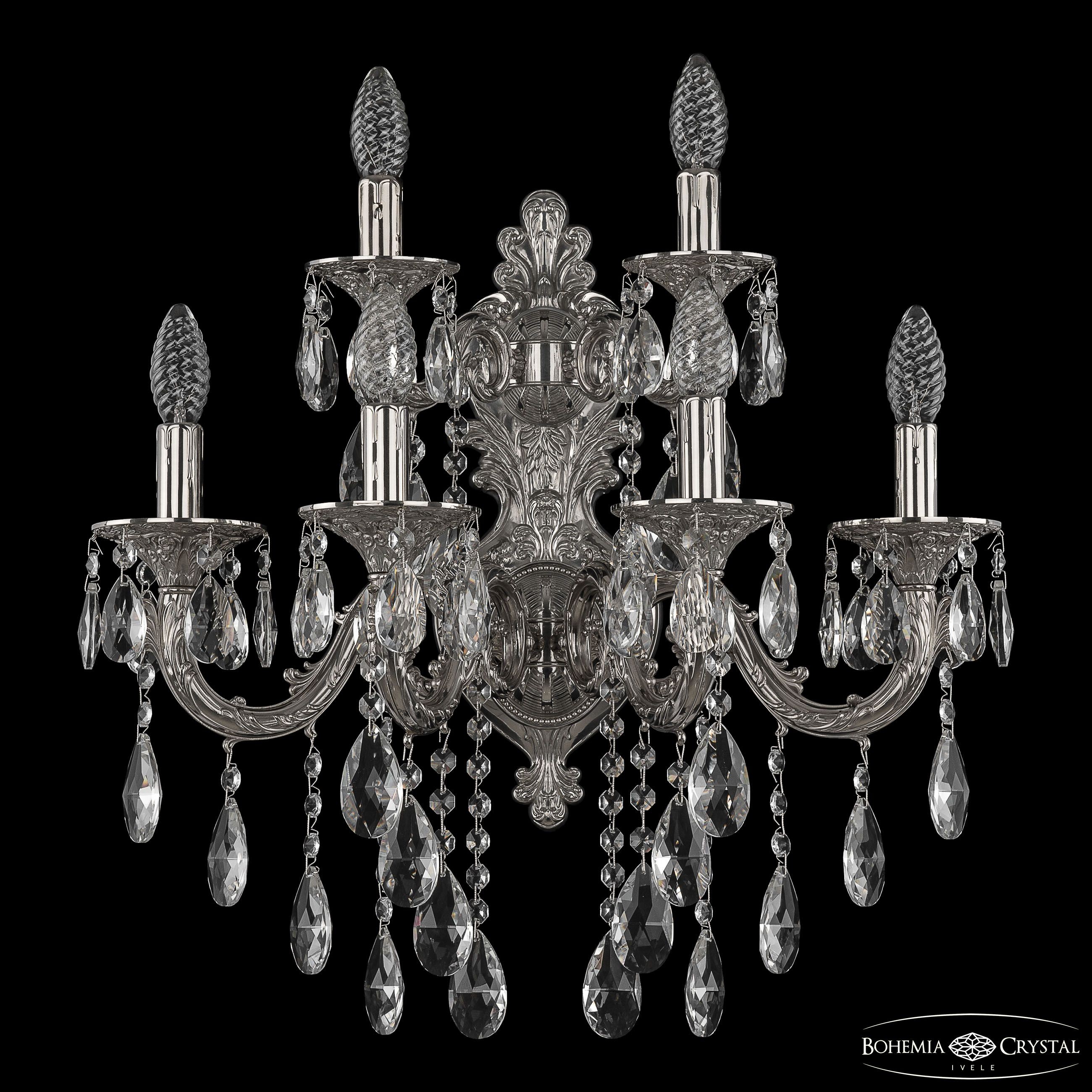 Настенное бра Bohemia 7101 7101B16/4+2/210 B Ni