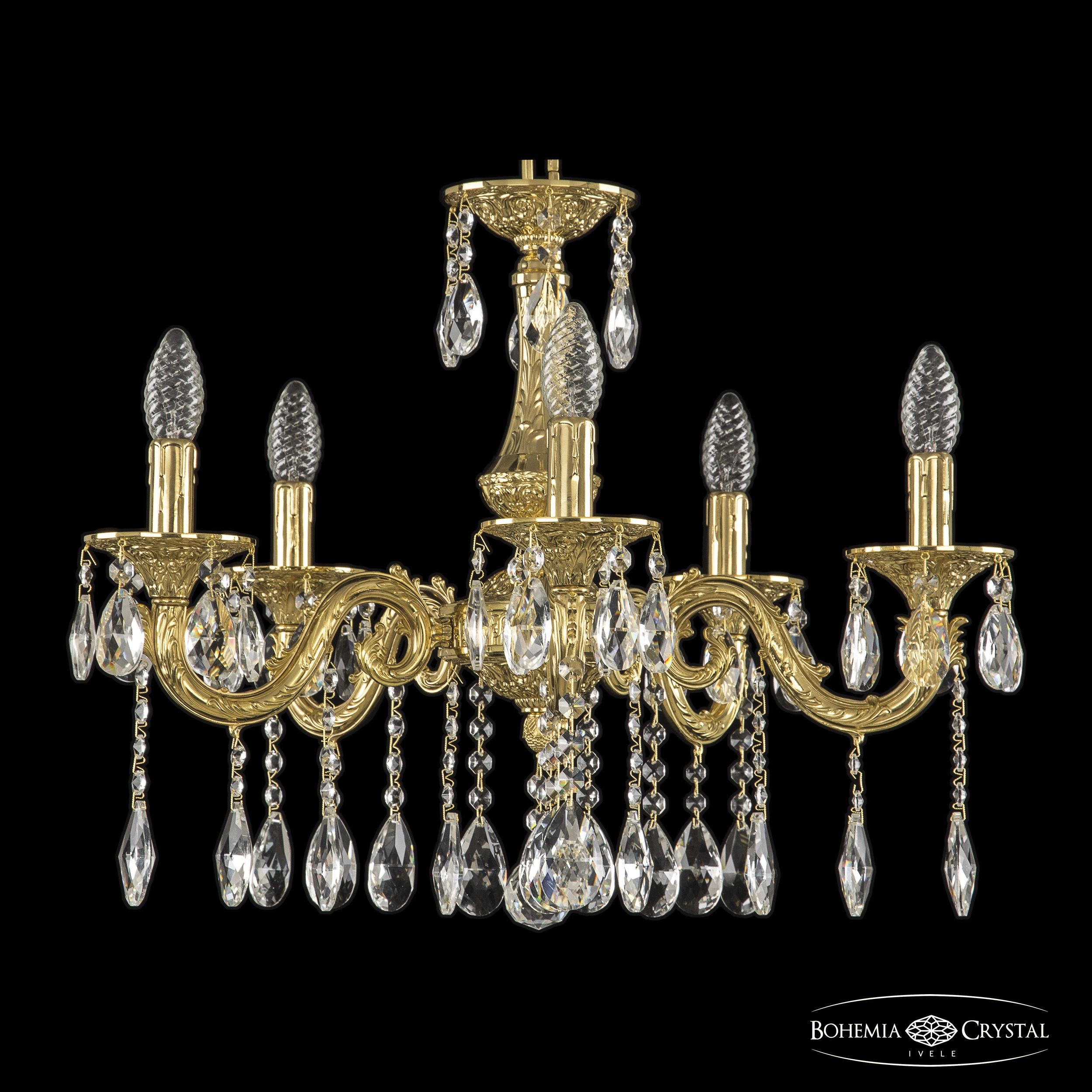 Подвесная хрустальная люстра 7101 Bohemia 71101/5/175 A G