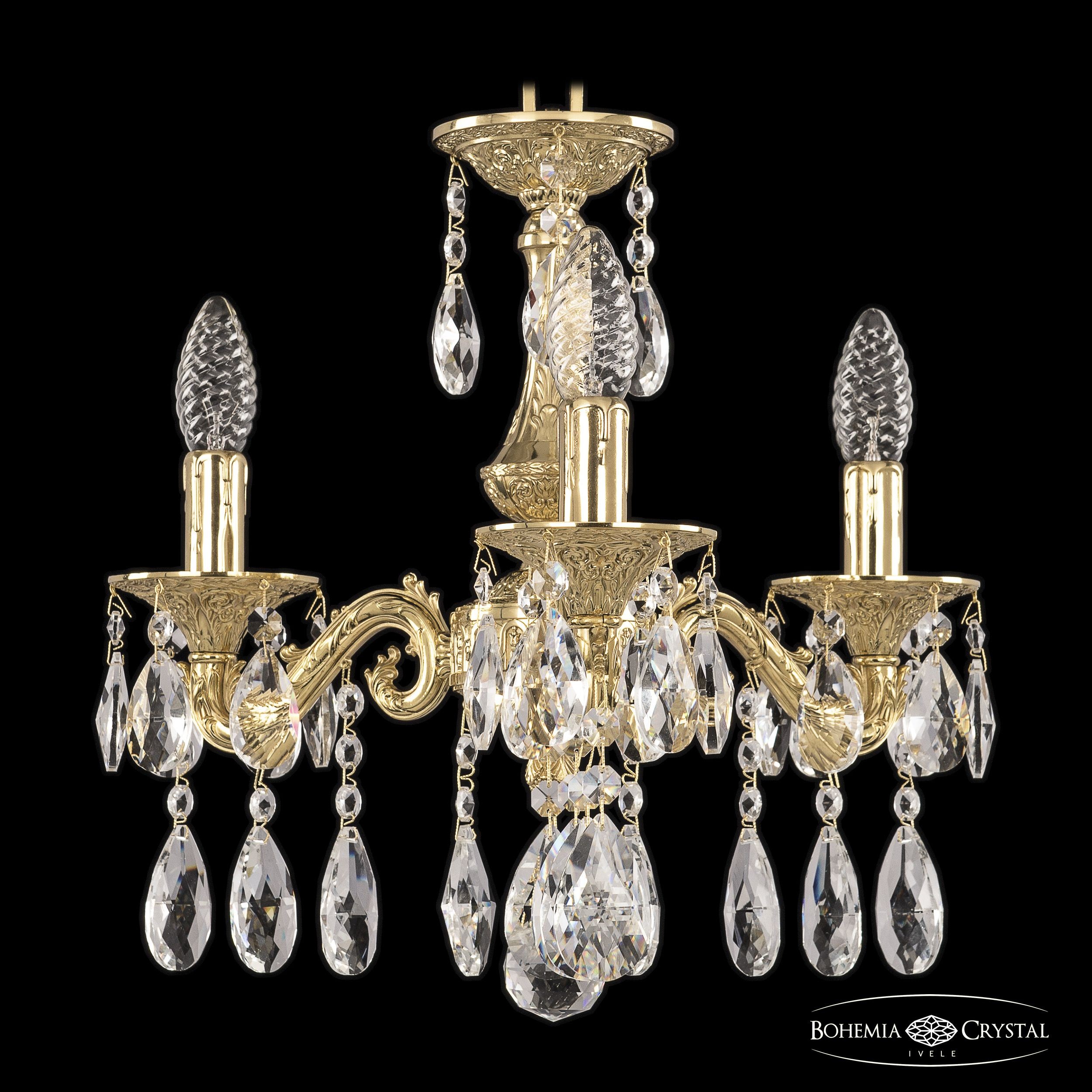 Подвесная хрустальная люстра 7102 Bohemia 71102/3/125 A G