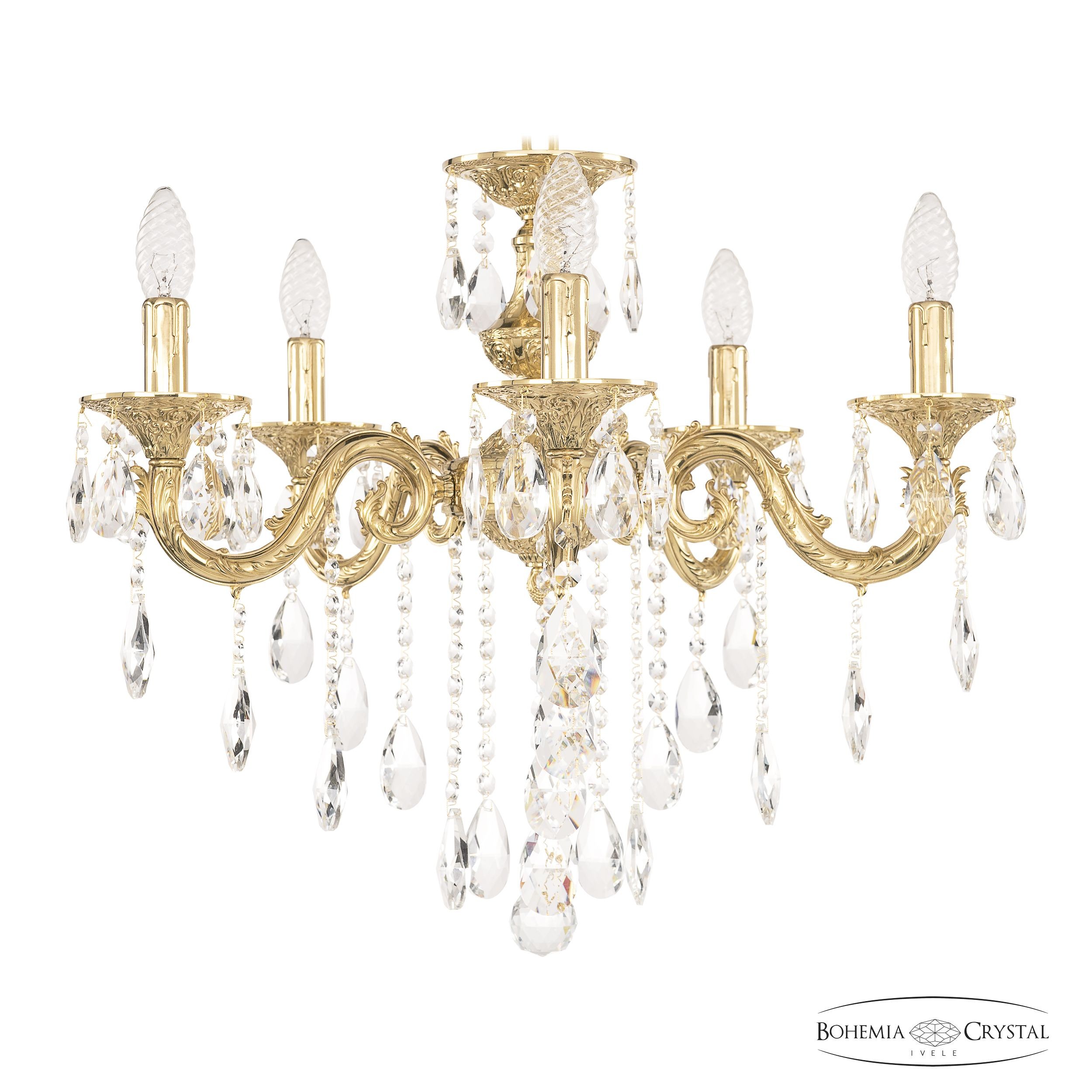 Подвесная хрустальная люстра 7101 Bohemia 71201/5/175 B G