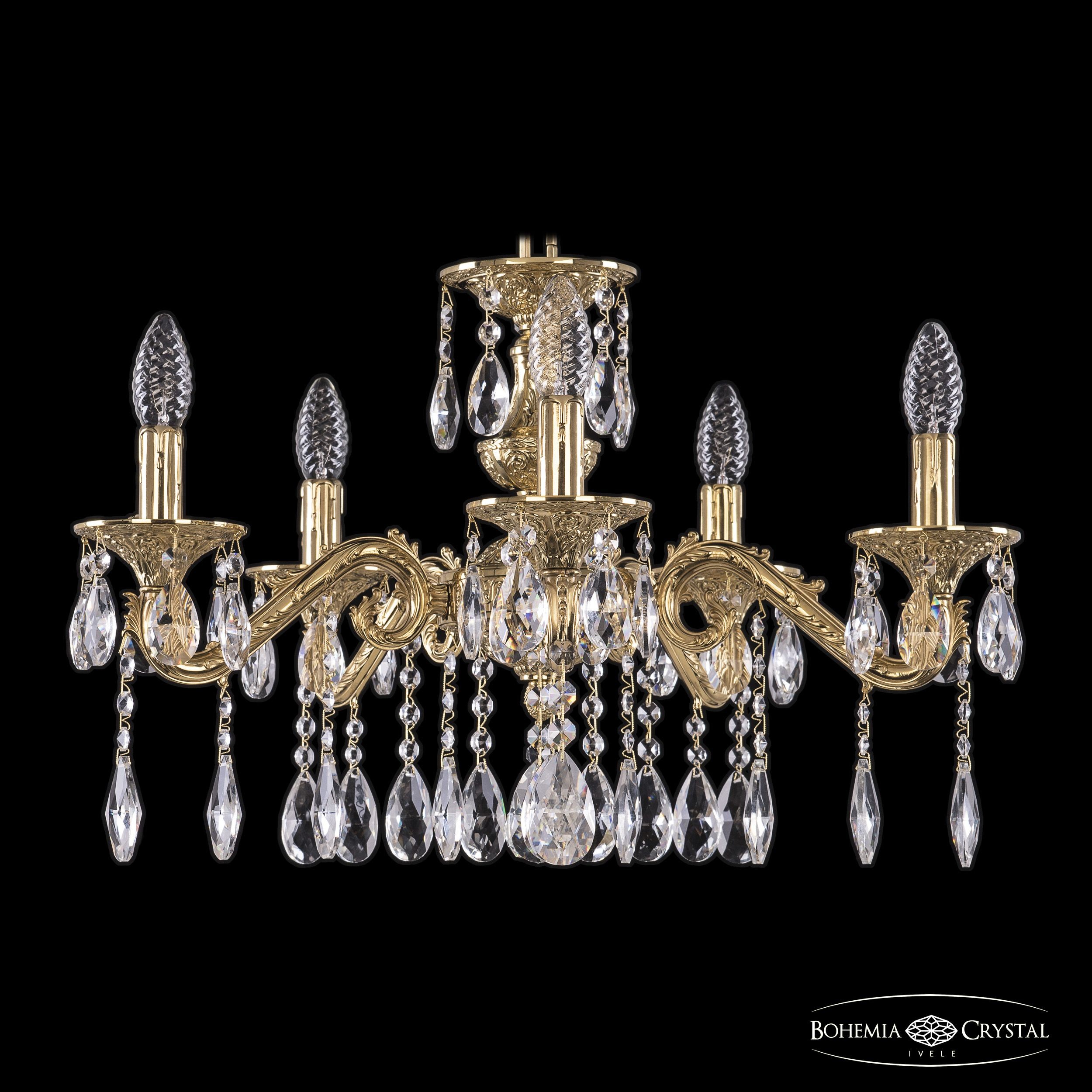 Подвесная хрустальная люстра 7102 Bohemia 71202/5/175 A G