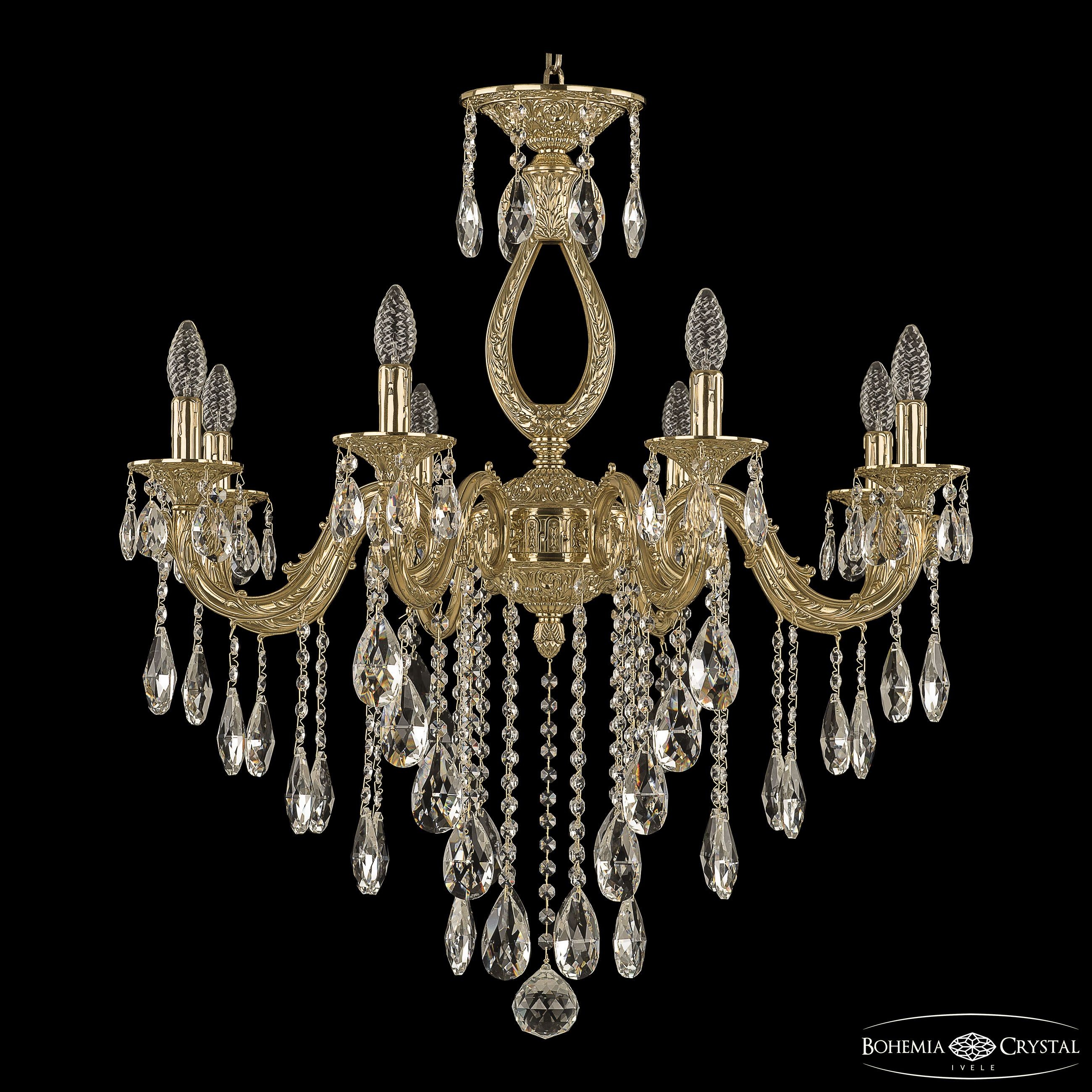 Подвесная хрустальная люстра 7101 Bohemia 71301/8/250 B G