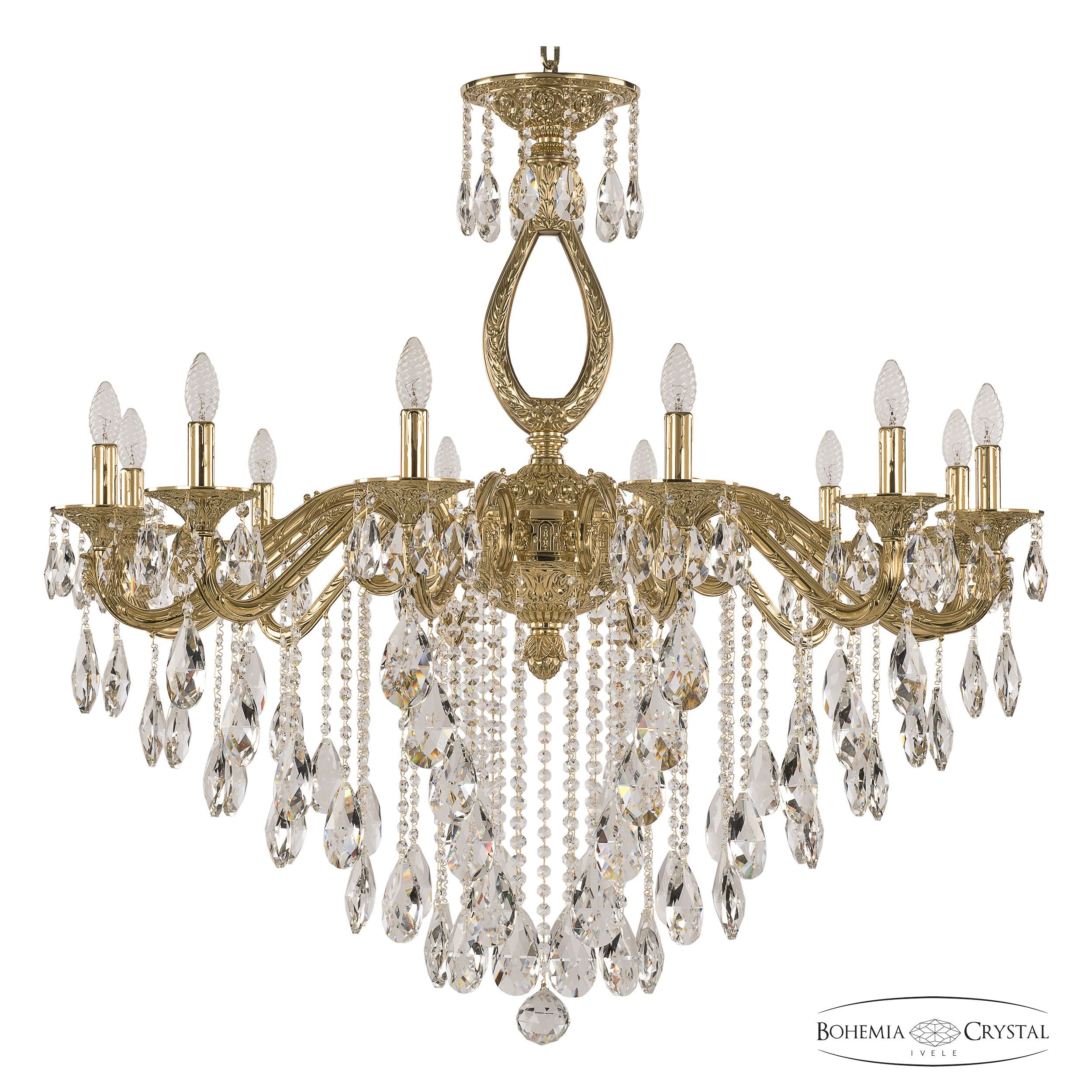 Подвесная хрустальная люстра 7102 Bohemia 71302/12/360 B G