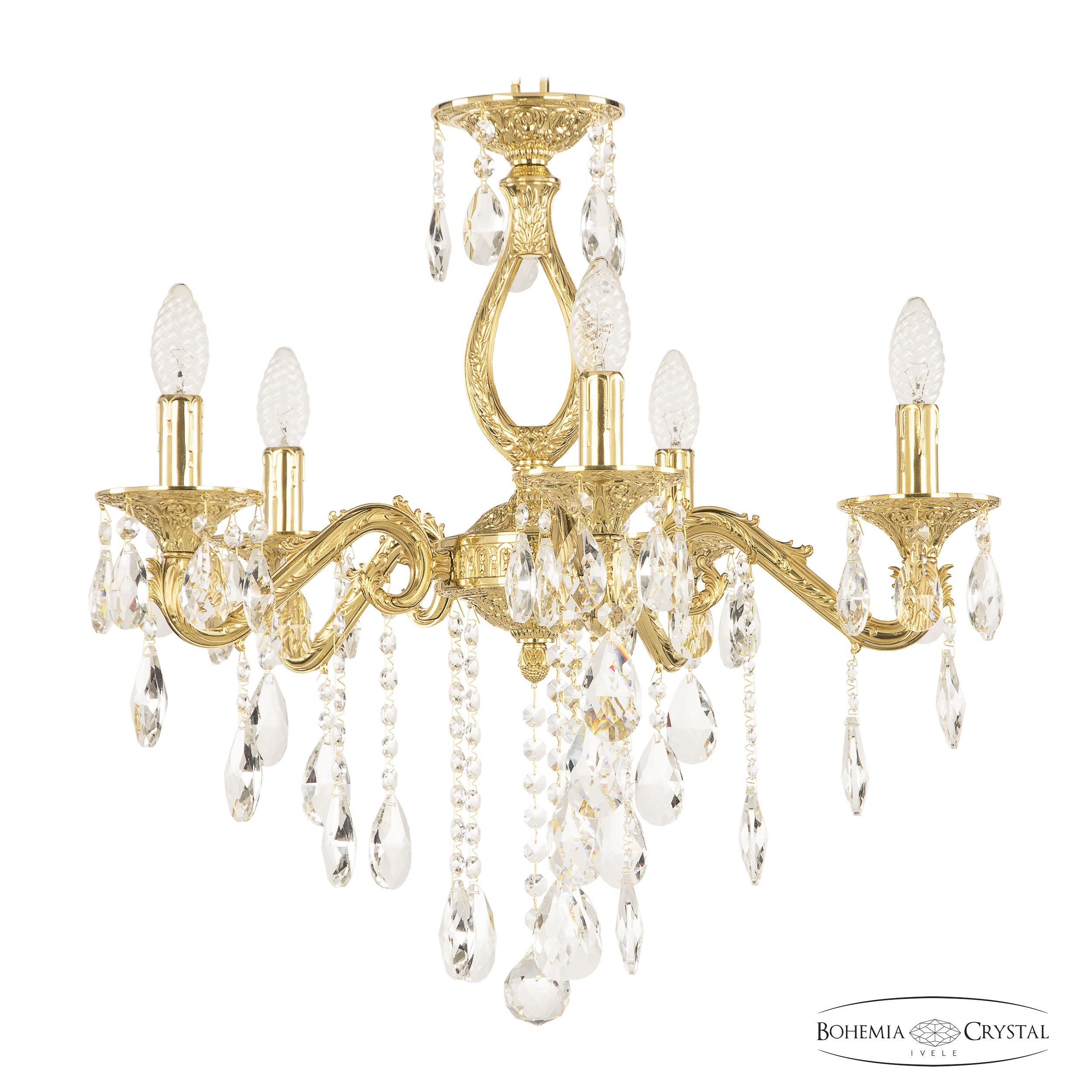 Подвесная хрустальная люстра 7102 Bohemia 71302/5/175 B G
